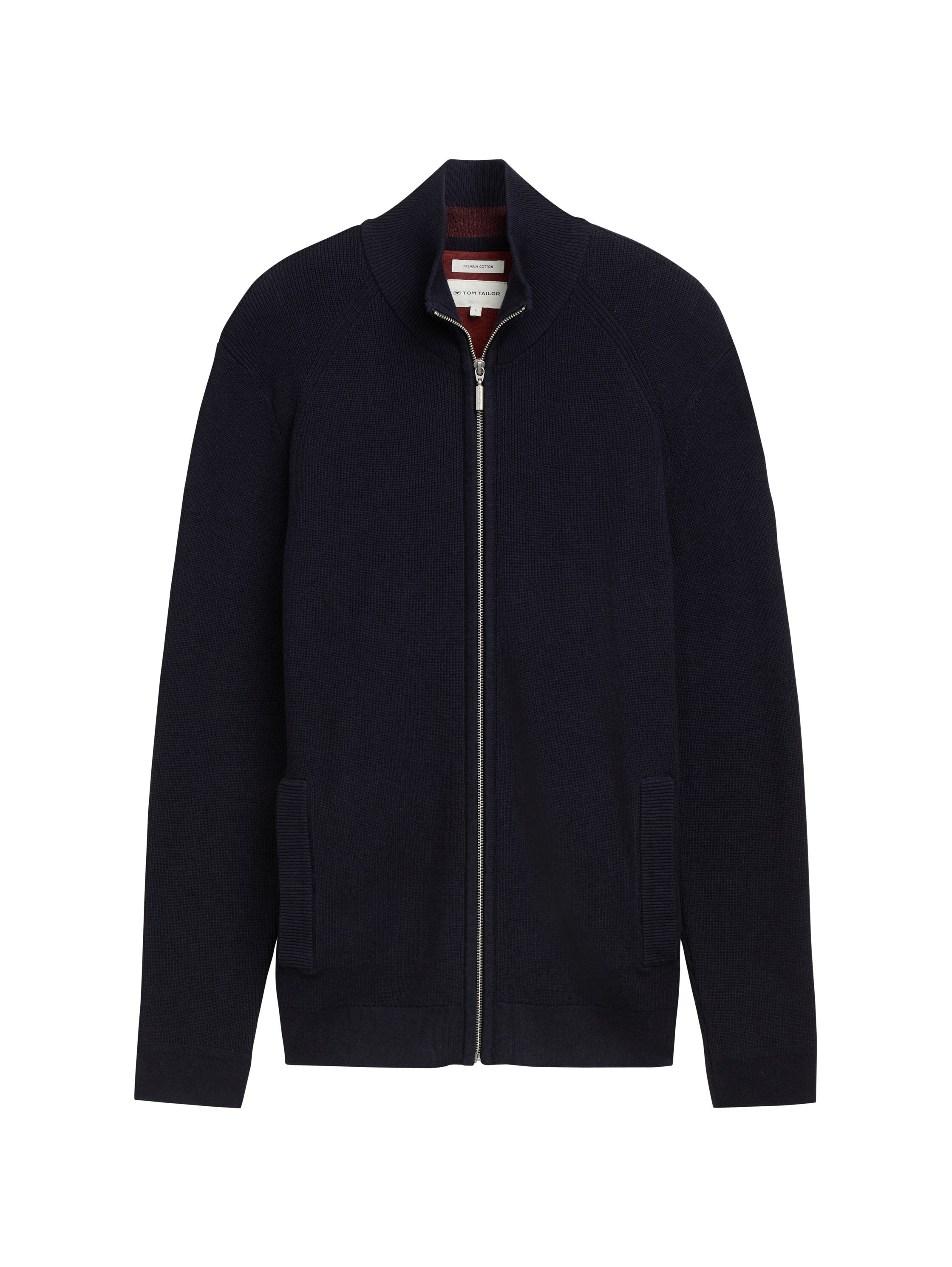 Tom Tailor Structured Knitted Navy Jacket