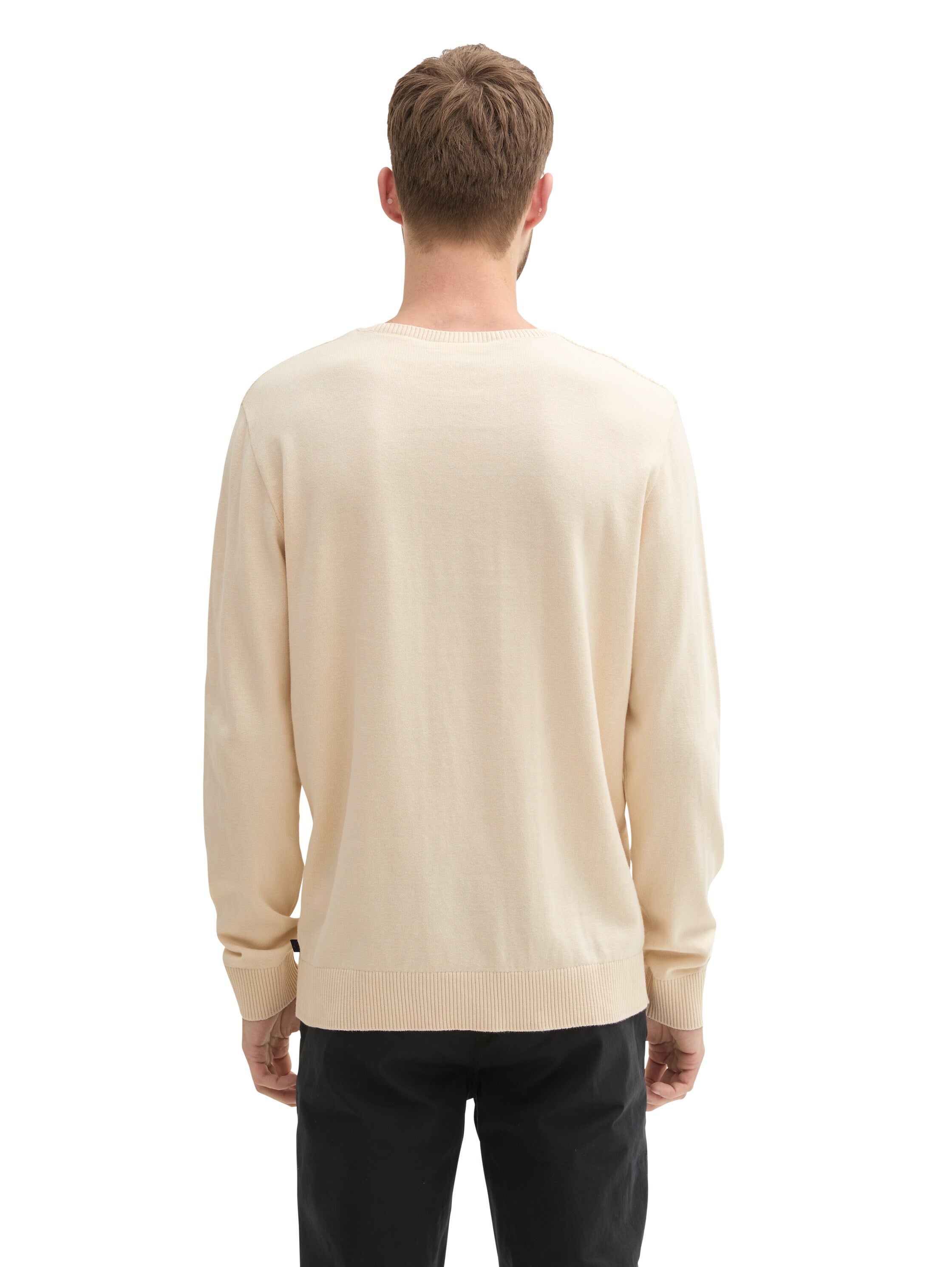 Tom Tailor Beige Round Neck Sweater