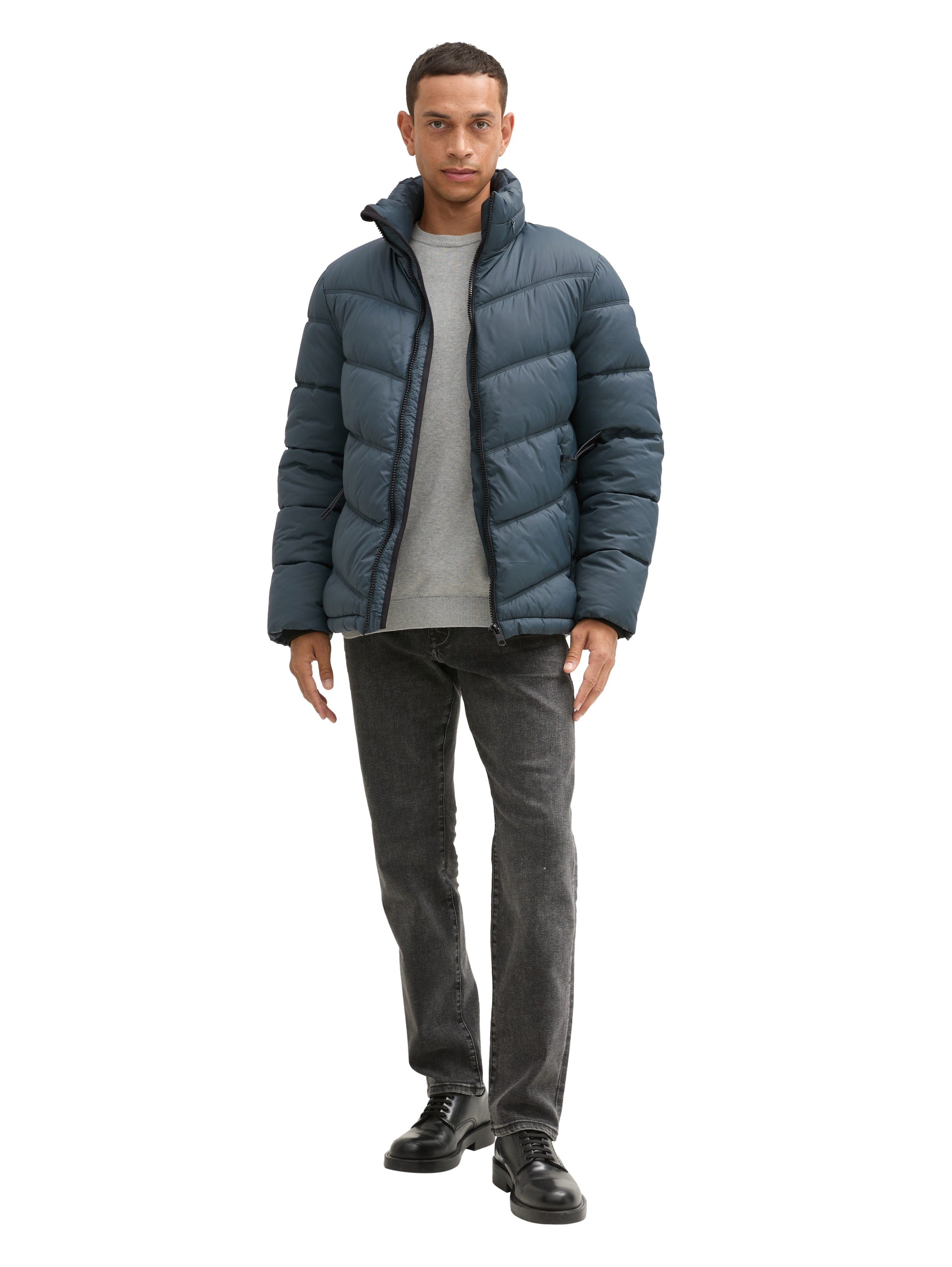 Tom Tailor Hybrid Puffer Blue Jacket