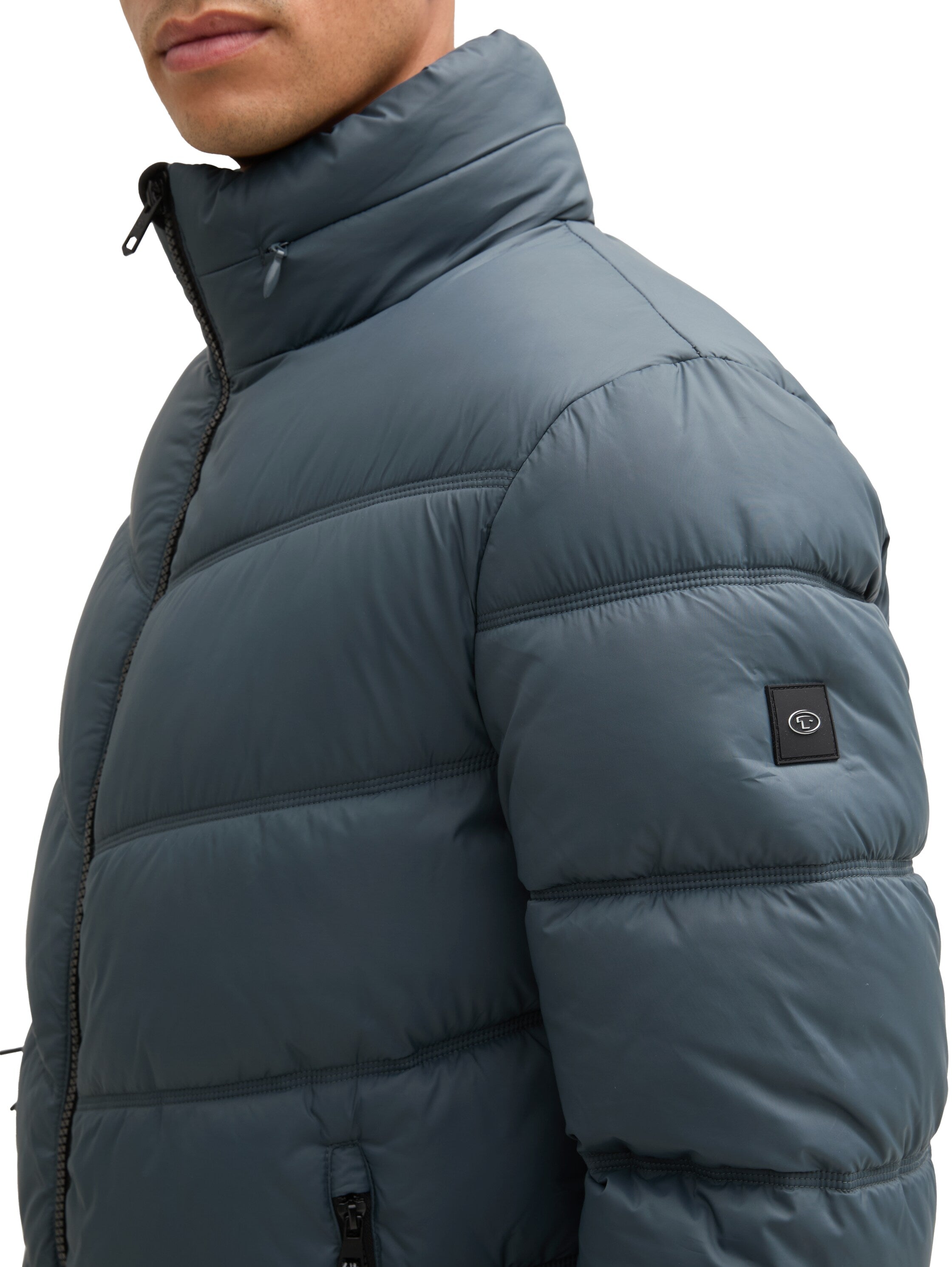 Tom Tailor Hybrid Puffer Blue Jacket