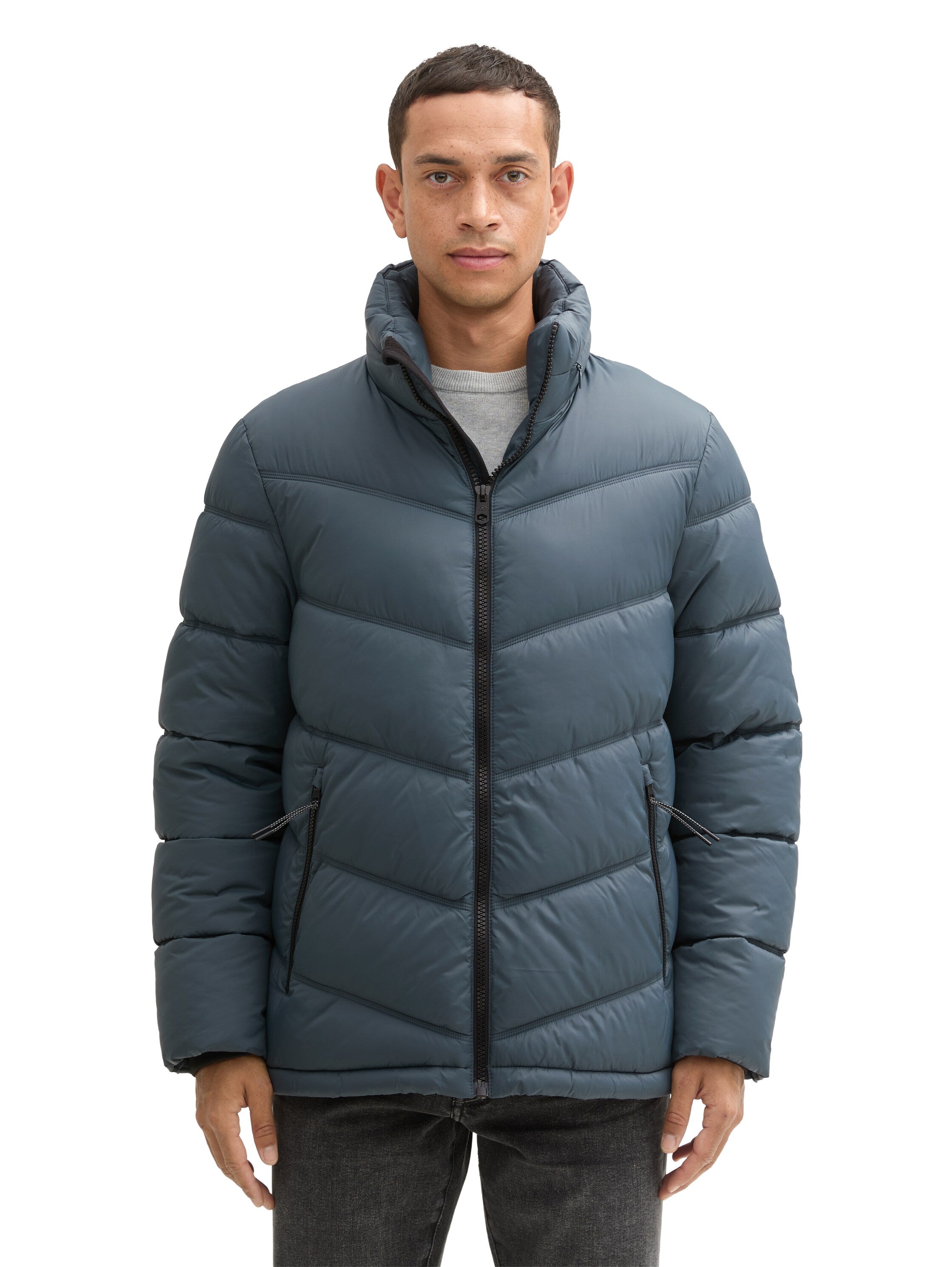 Tom Tailor Hybrid Puffer Blue Jacket