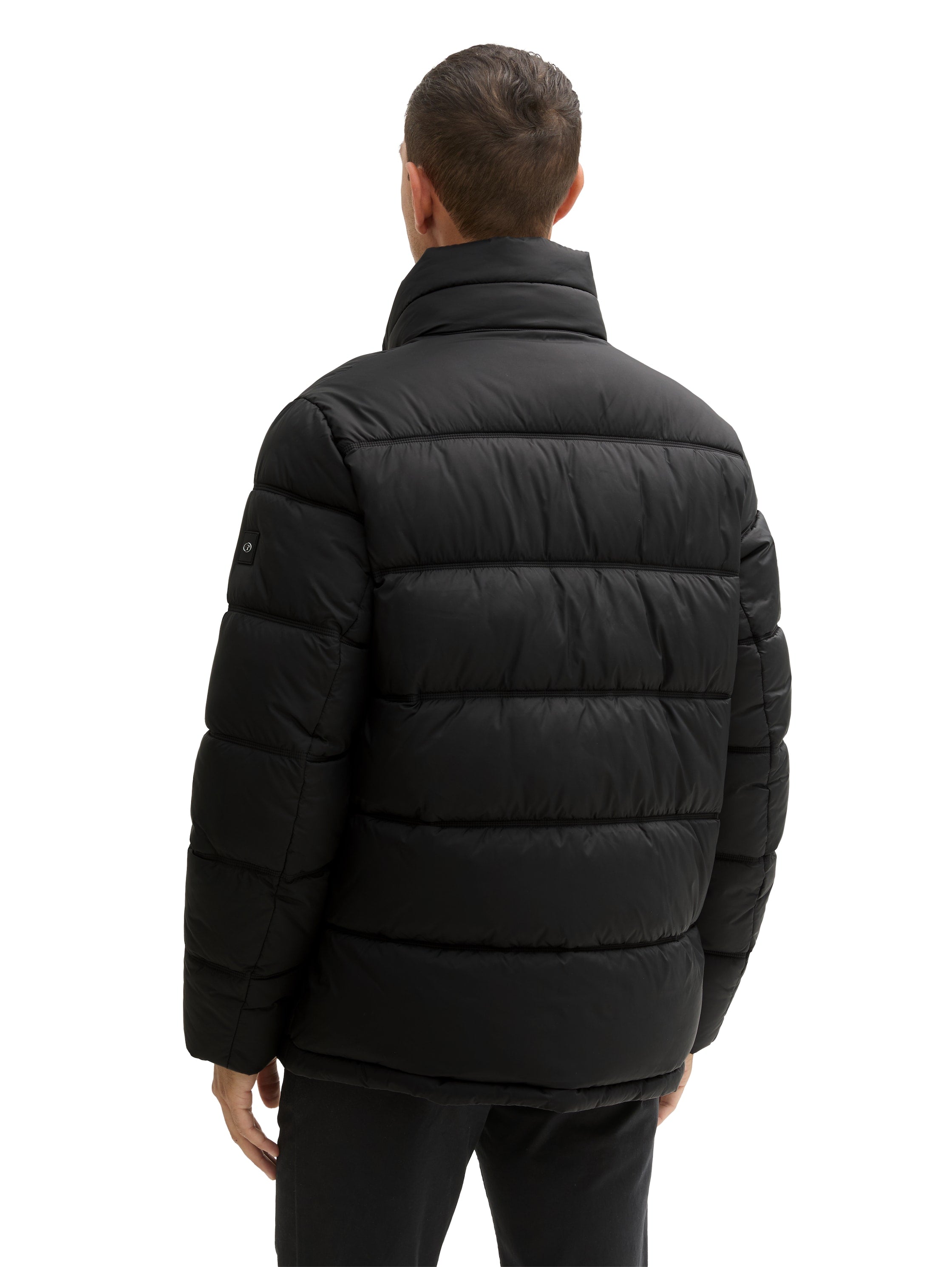 Tom Tailor Hybrid Puffer Black Jacket