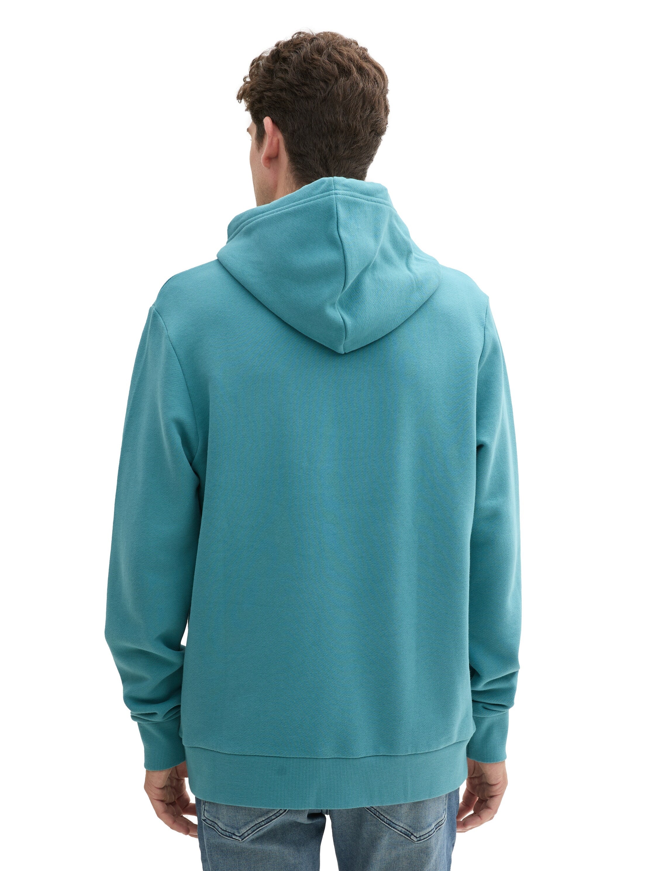 Tom Tailor Turquoise Printed Hoodie