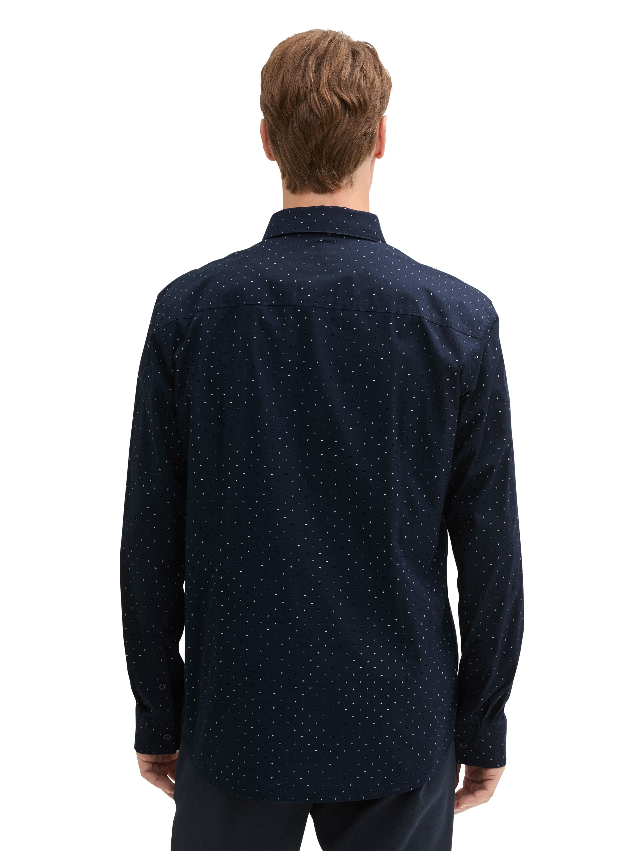 Tom Tailor Navy Shirt With Dot Design