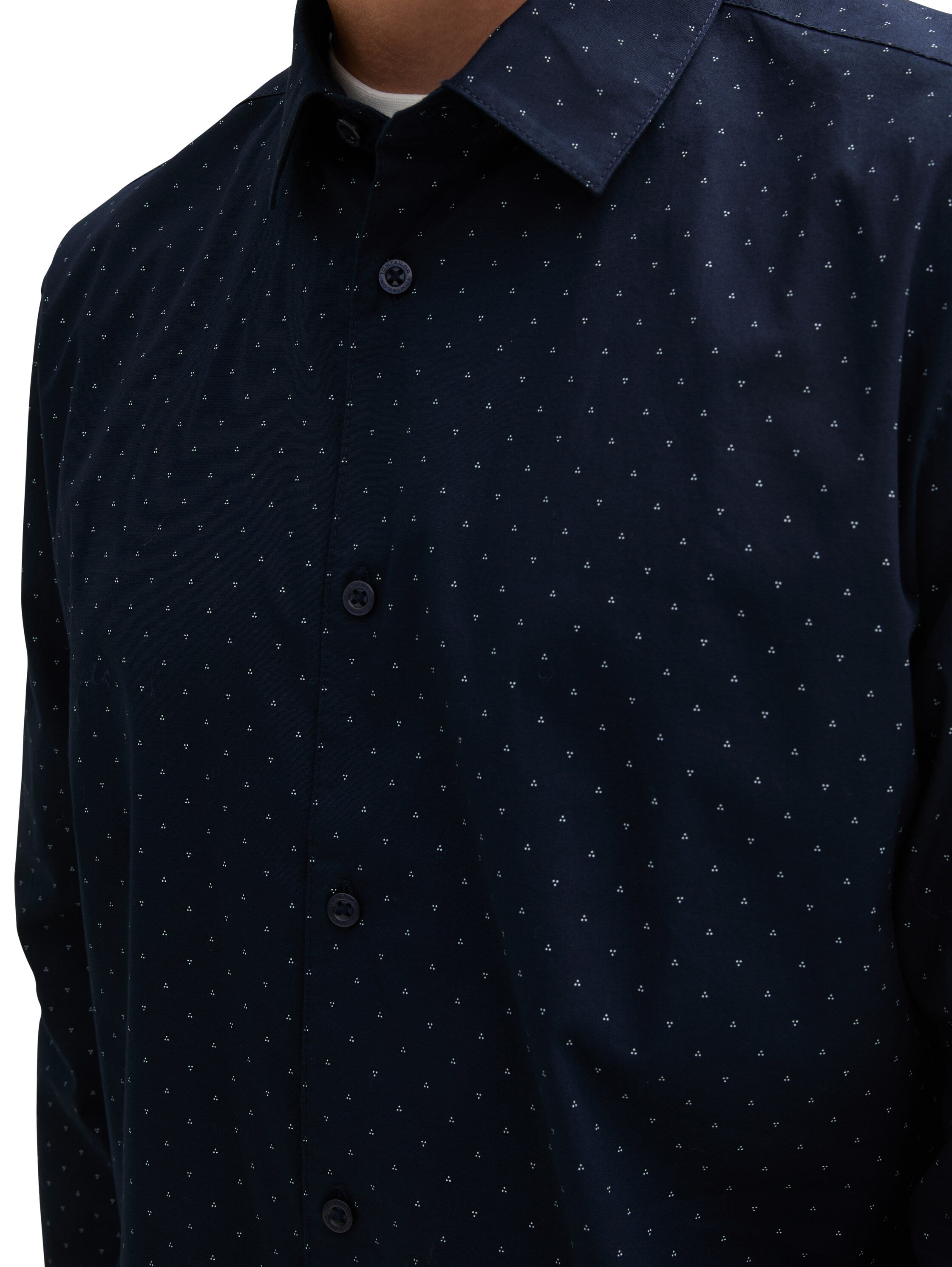 Tom Tailor Navy Shirt With Dot Design