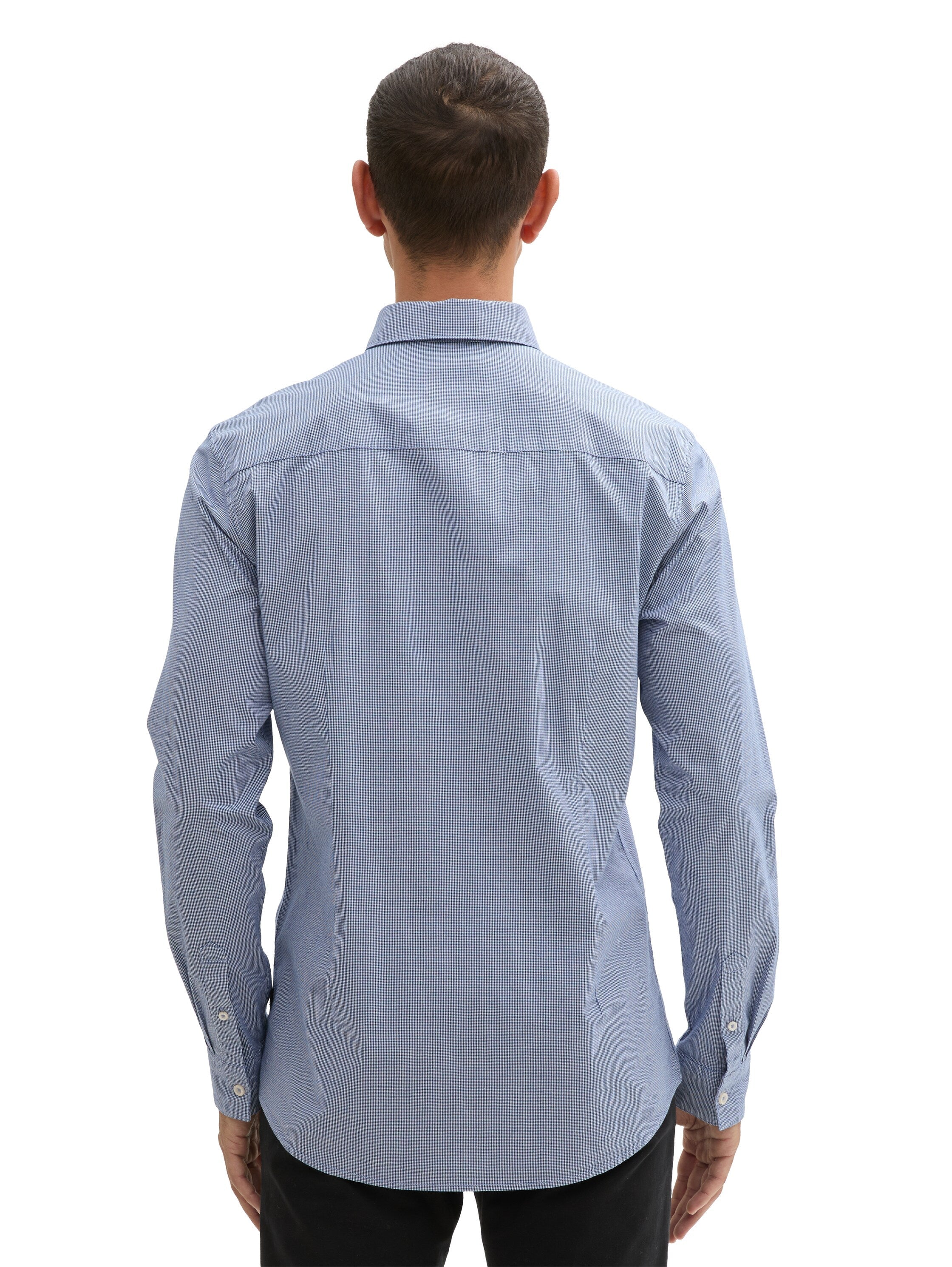 Tom Tailor Blue Shirt With Dot Design