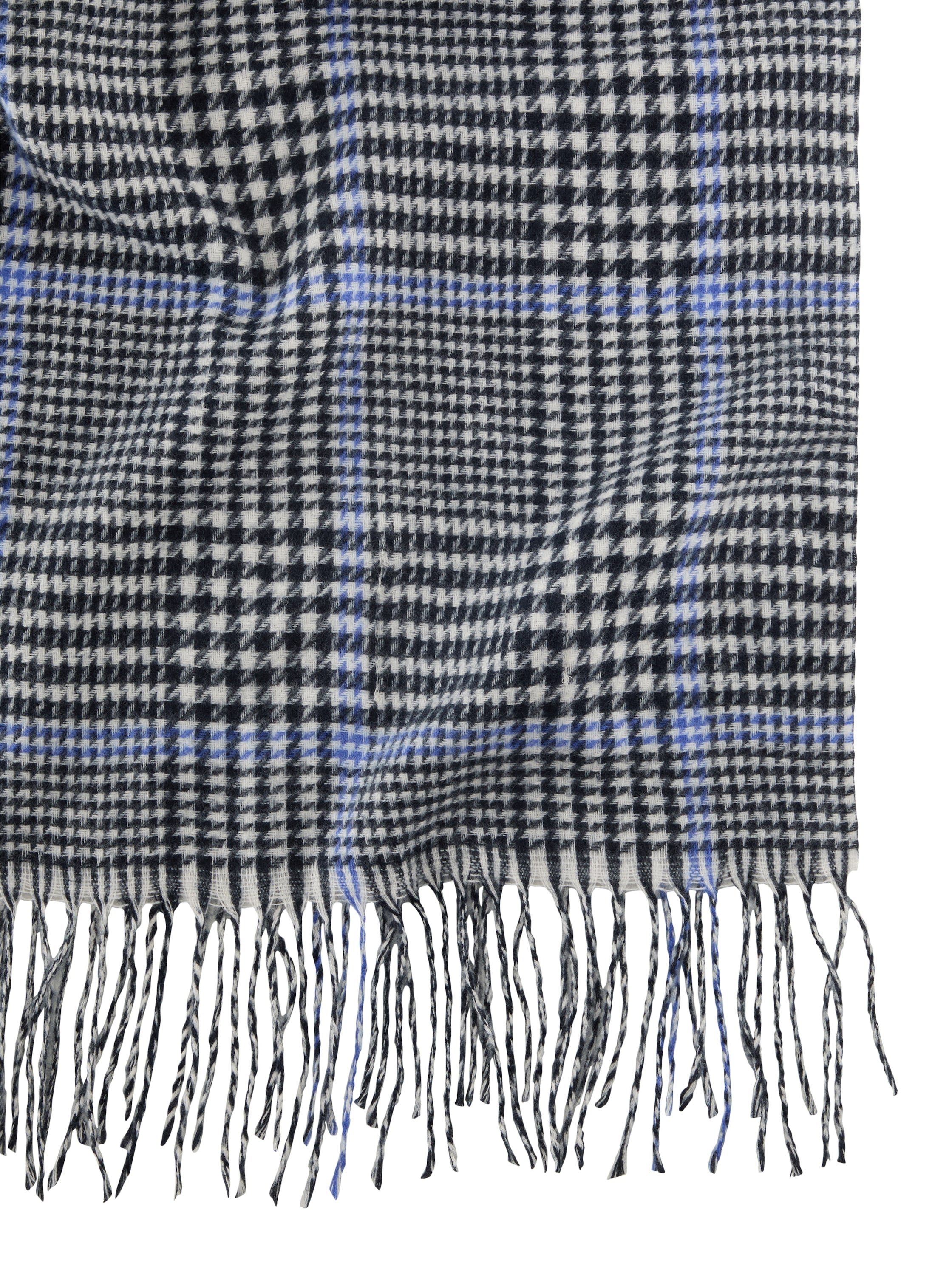 Tom Tailor Navy Blue Checked Scarf