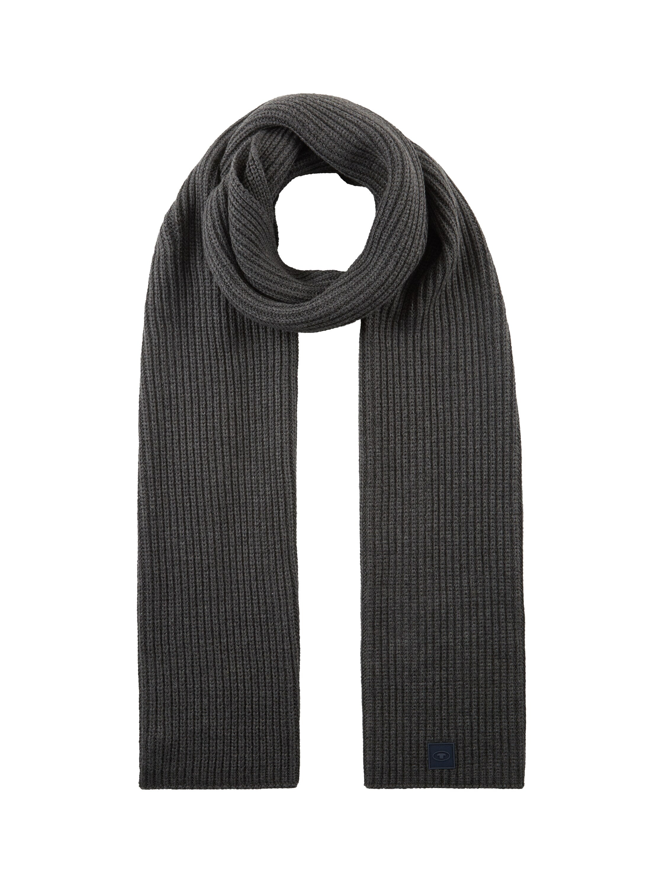 Tom Tailor Dark Grey Knit Wear Scarf