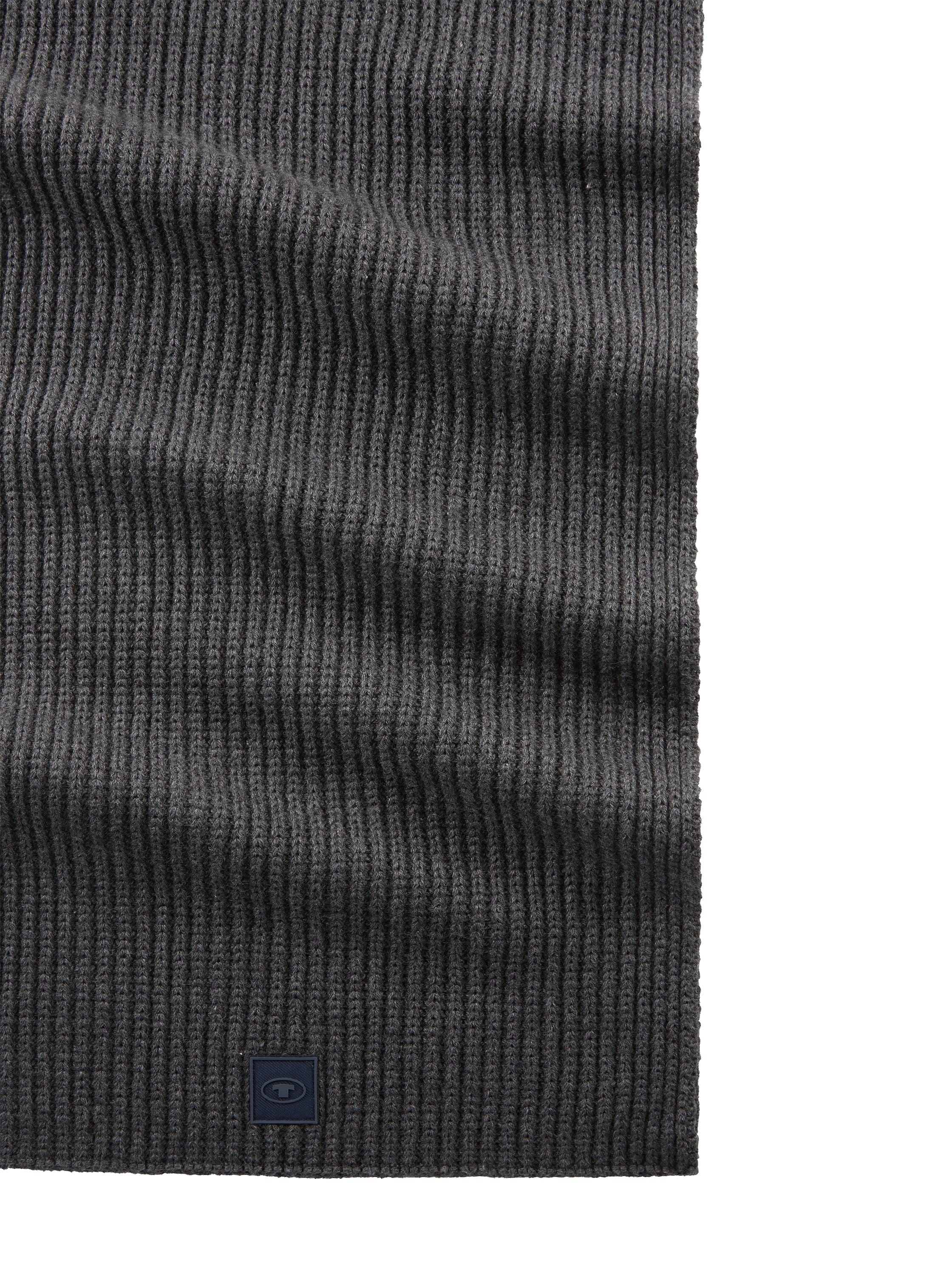 Tom Tailor Dark Grey Knit Wear Scarf