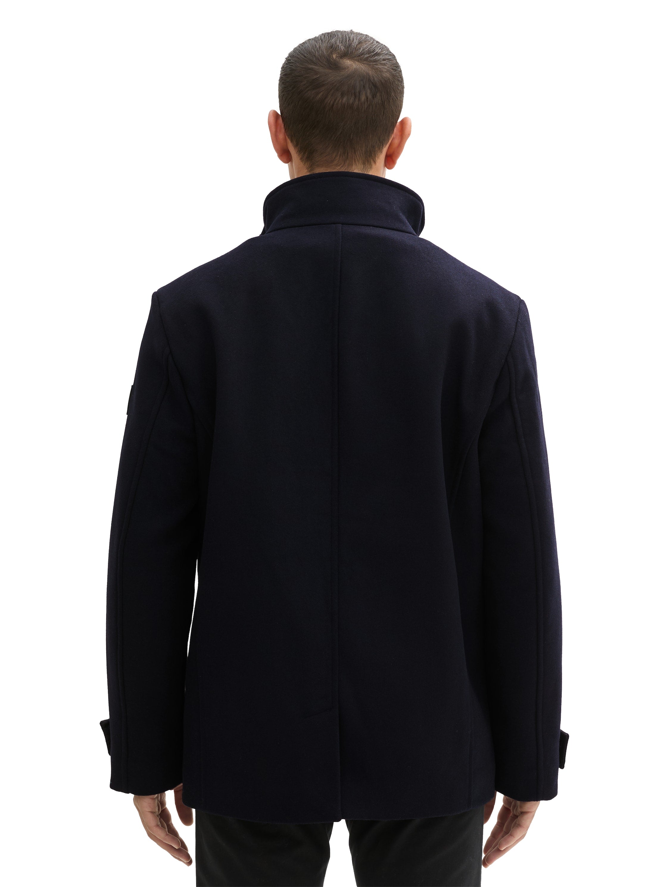 Tom Tailor 2 In 1 Dark Navy Jacket in Wool