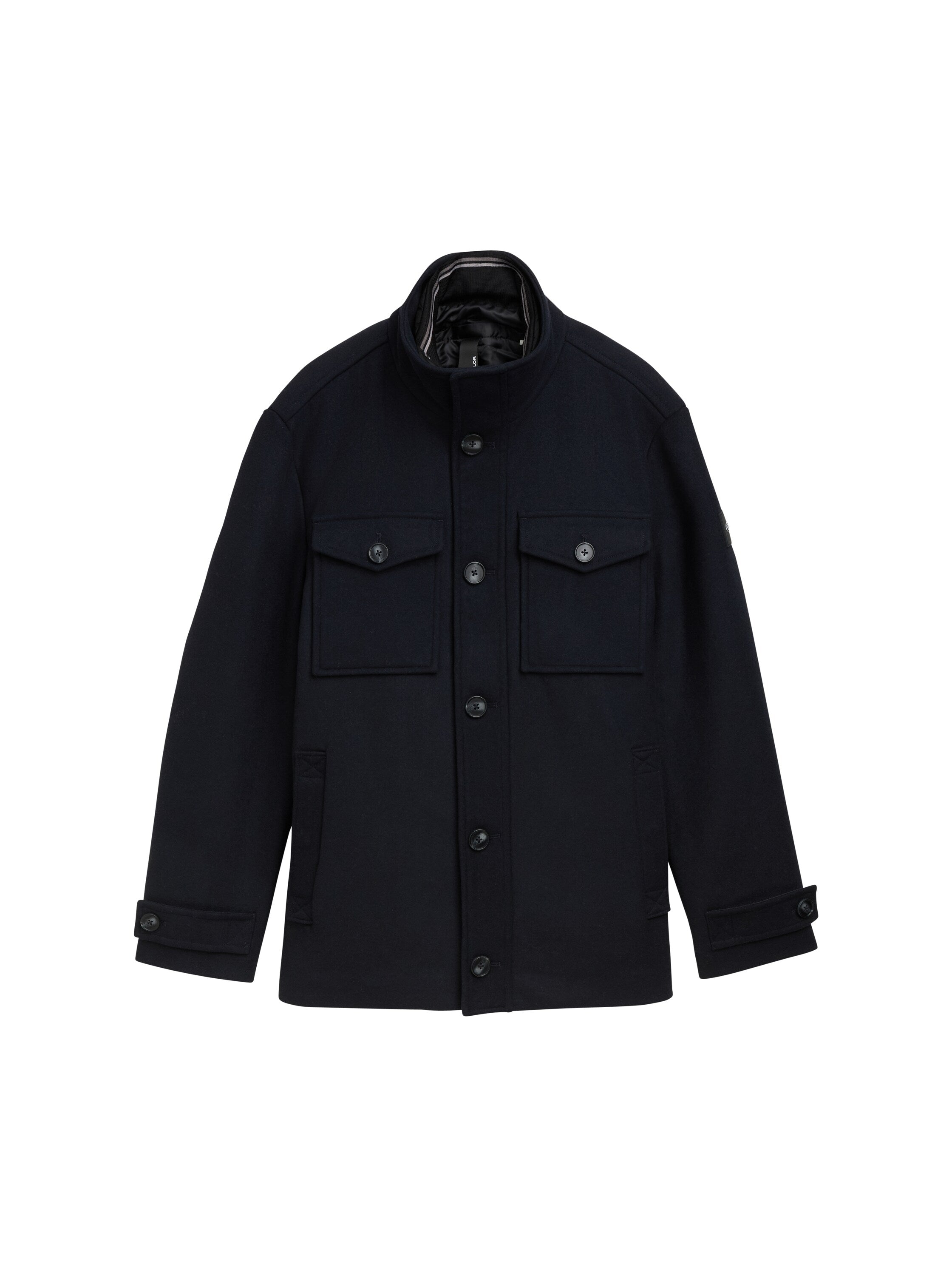 Tom Tailor 2 In 1 Dark Navy Jacket in Wool