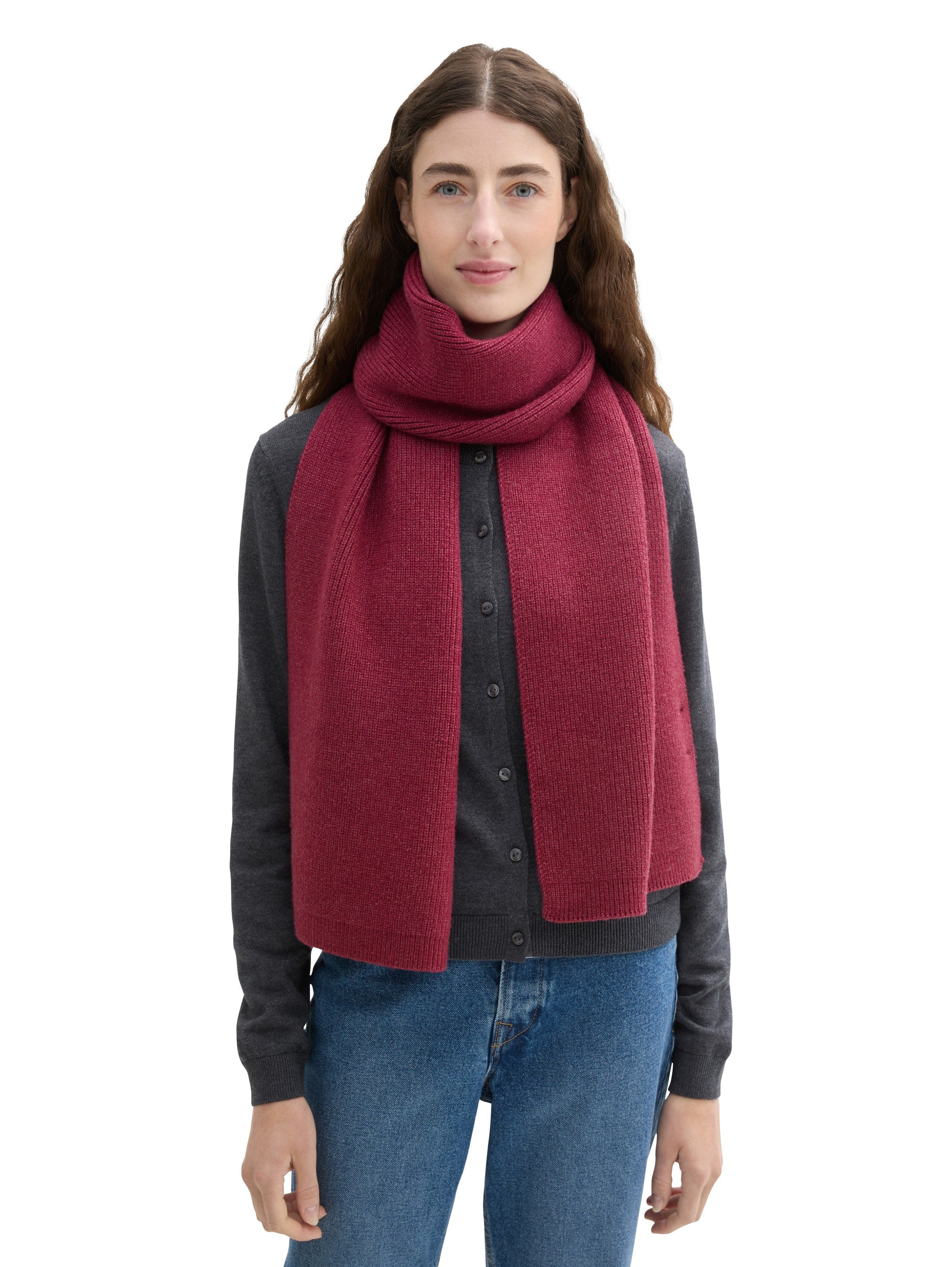 Tom Tailor Deep red Scarf