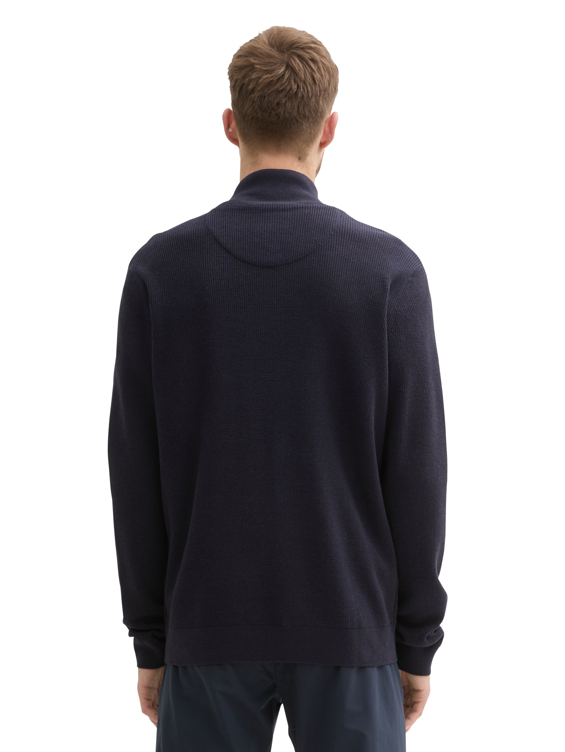 Tom Tailor Textured Navy Knit Sweater