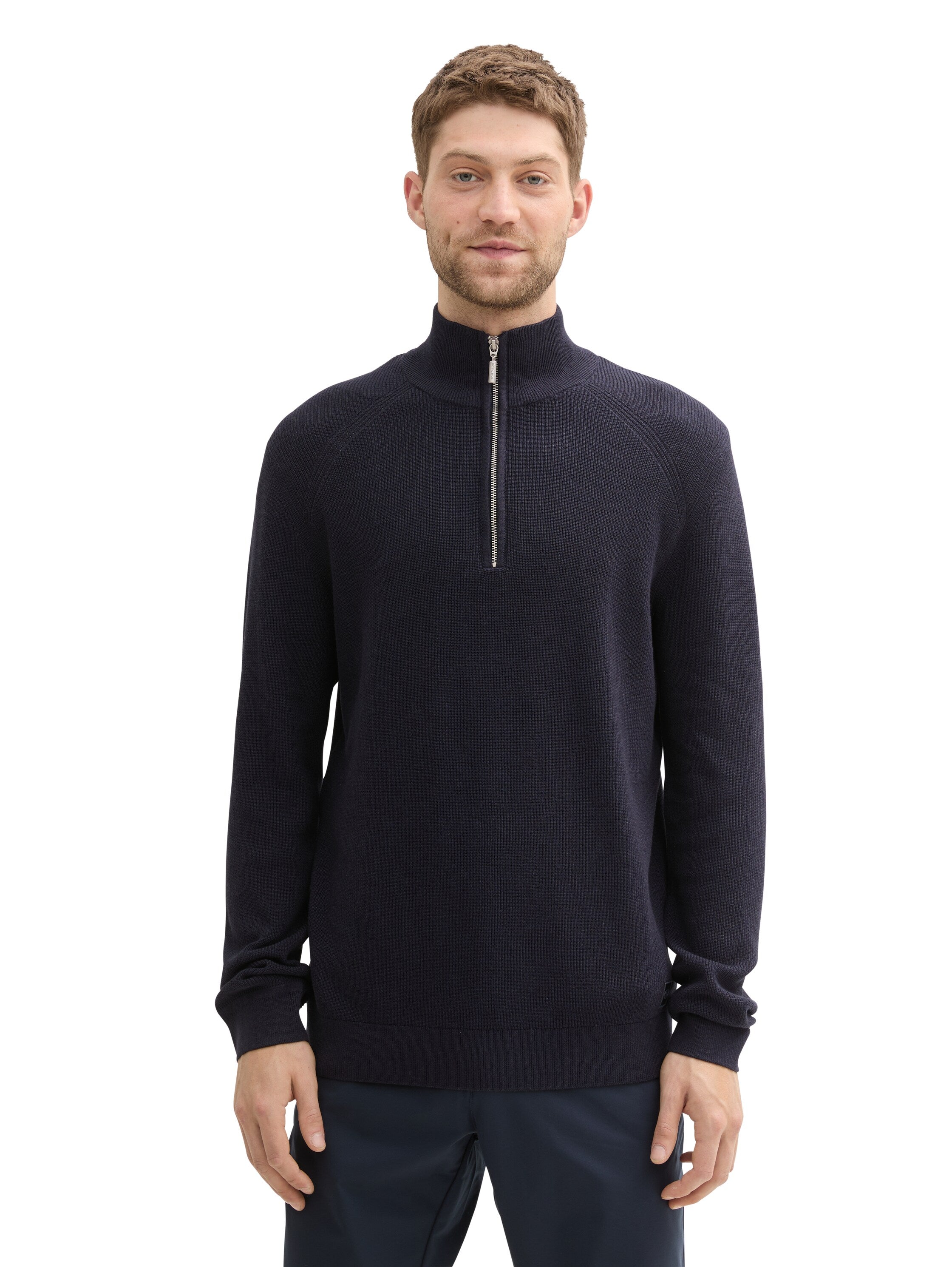 Tom Tailor Textured Navy Knit Sweater