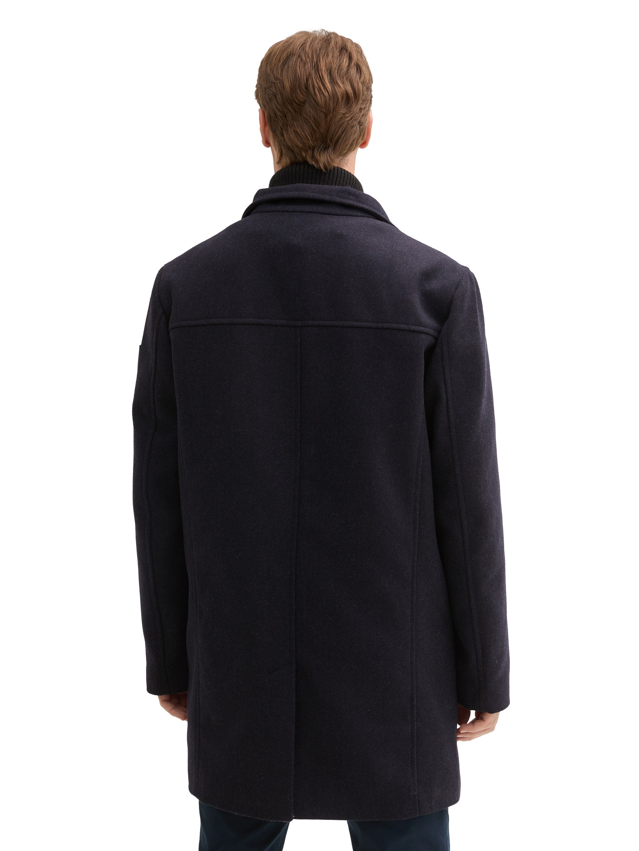 Tom Tailor 2 in 1 Dark Navy Coat With Wool Content