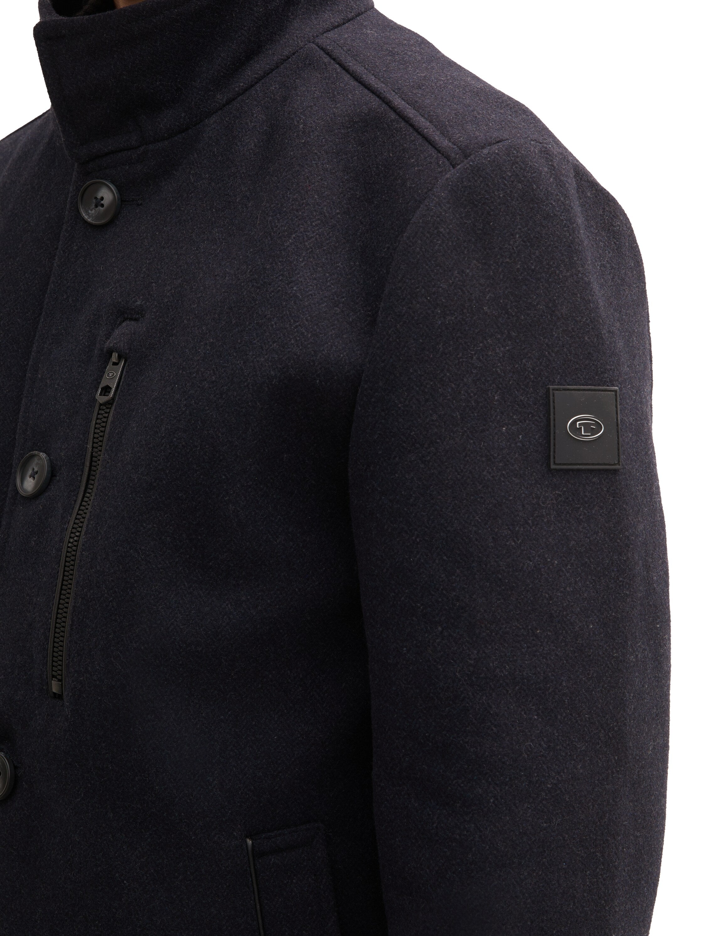 Tom Tailor 2 in 1 Dark Navy Coat With Wool Content