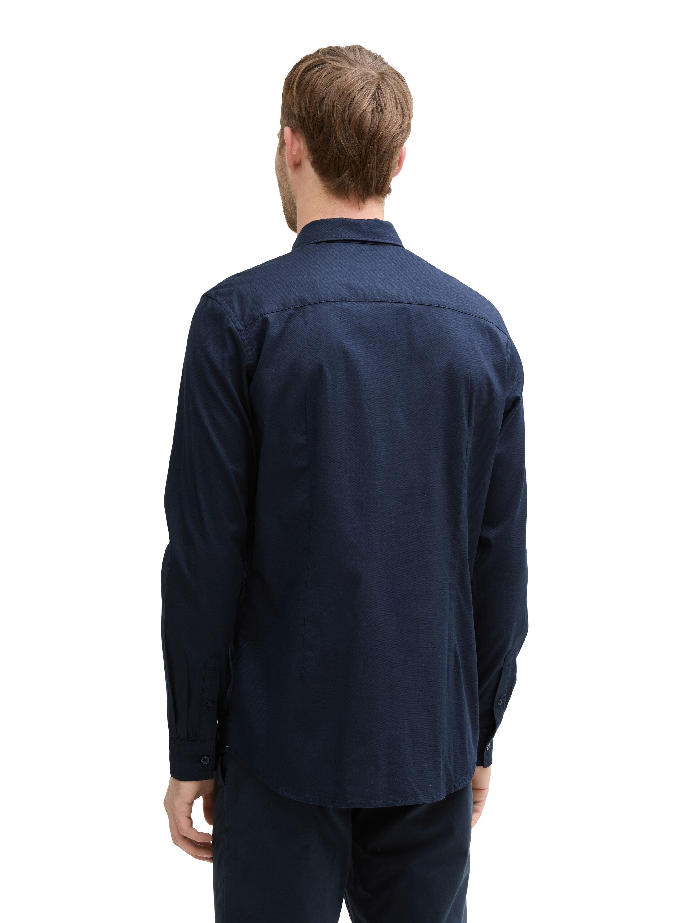 Tom Tailor Long Sleeved Navy Basic Shirt