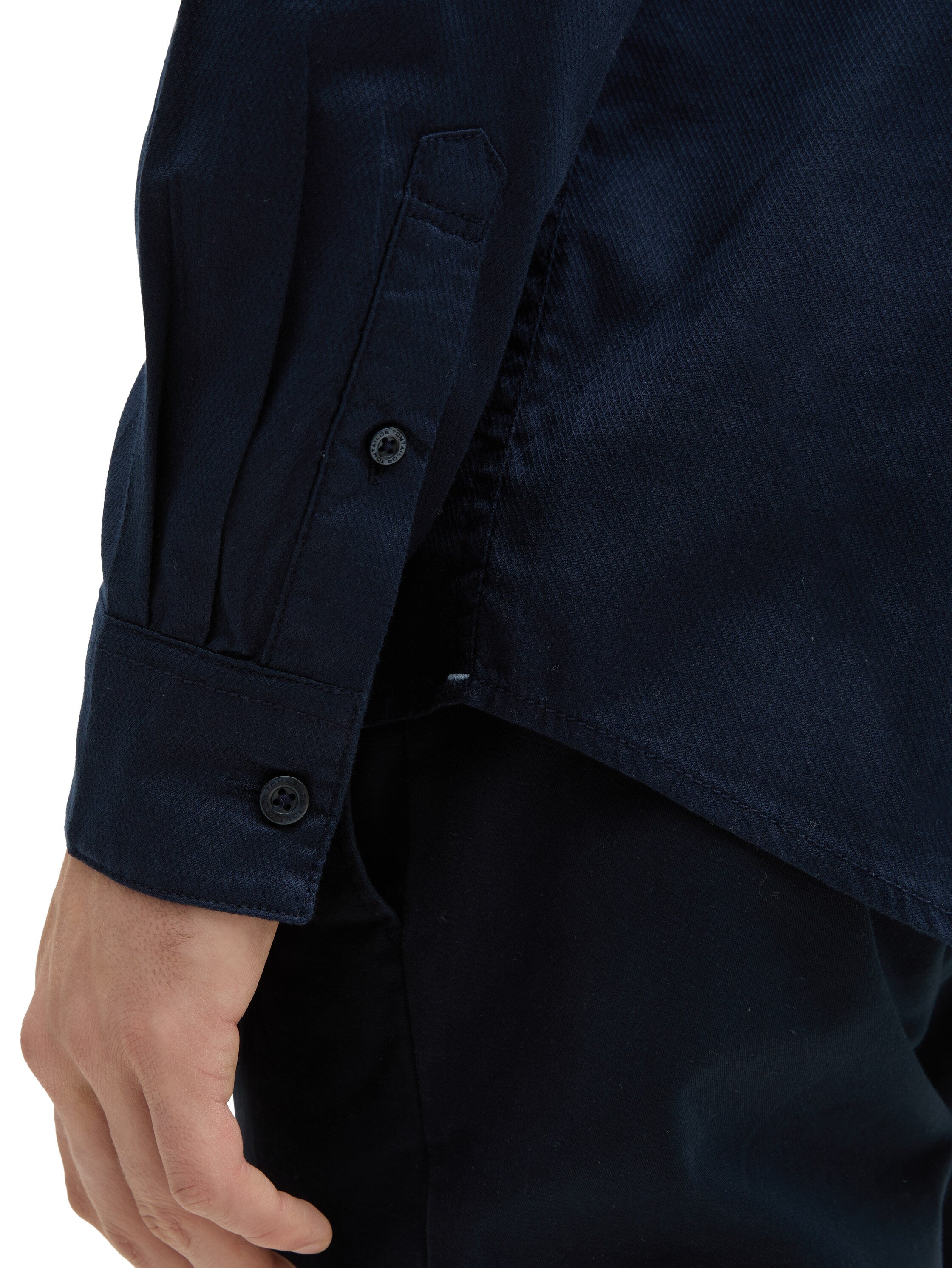 Tom Tailor Long Sleeved Navy Basic Shirt