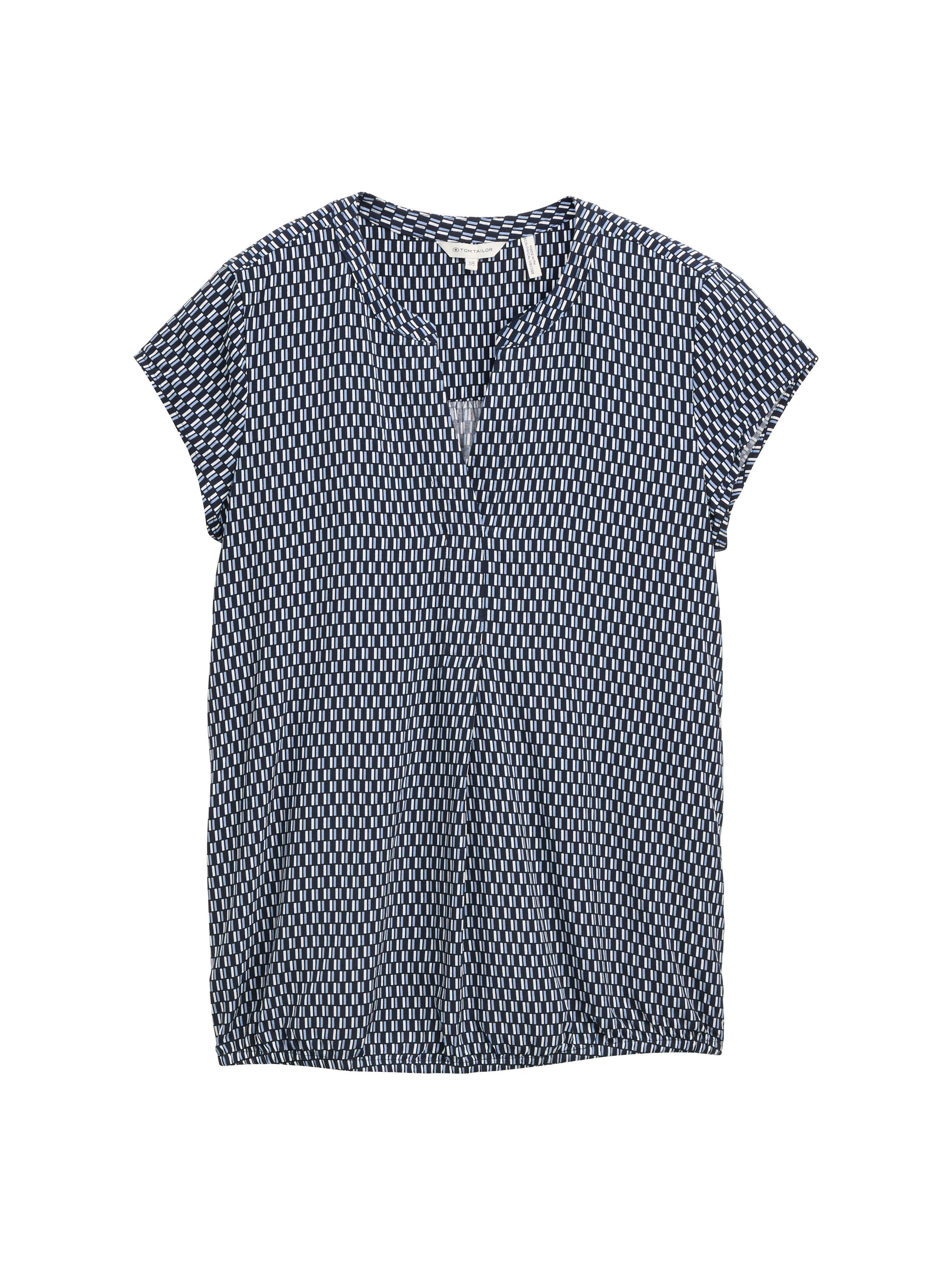 Tom Tailor Printed Short-Sleeved Blouse