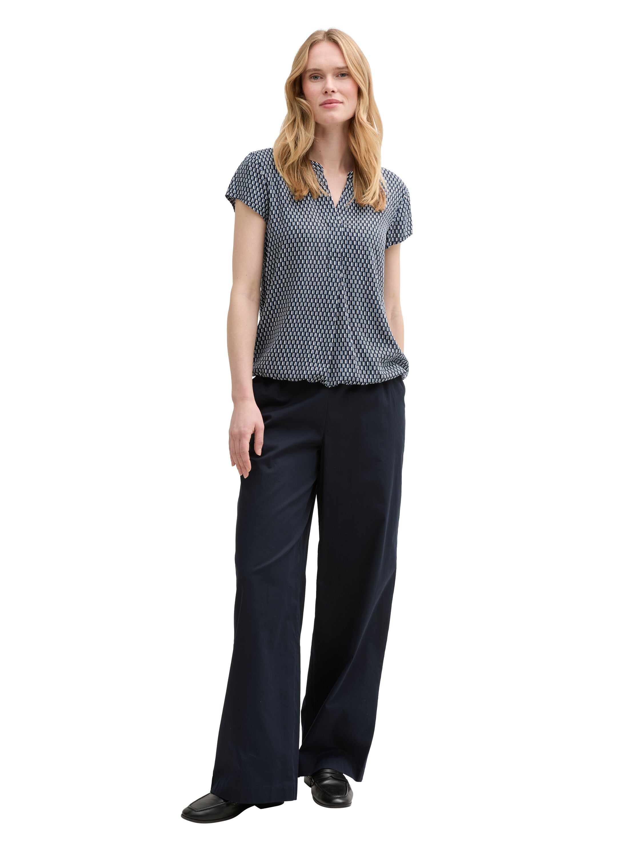 Tom Tailor Printed Short-Sleeved Blouse