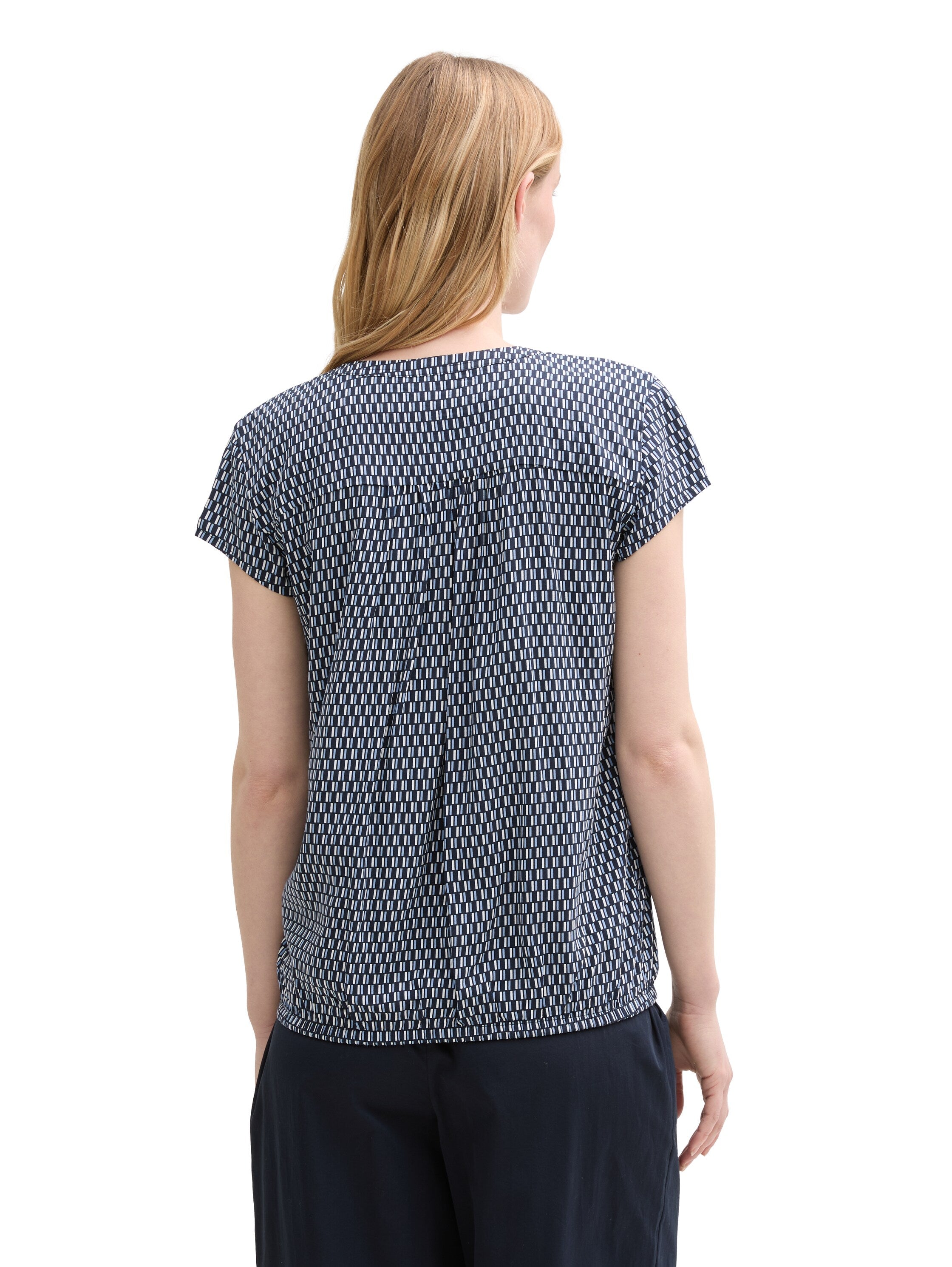 Tom Tailor Printed Short-Sleeved Blouse