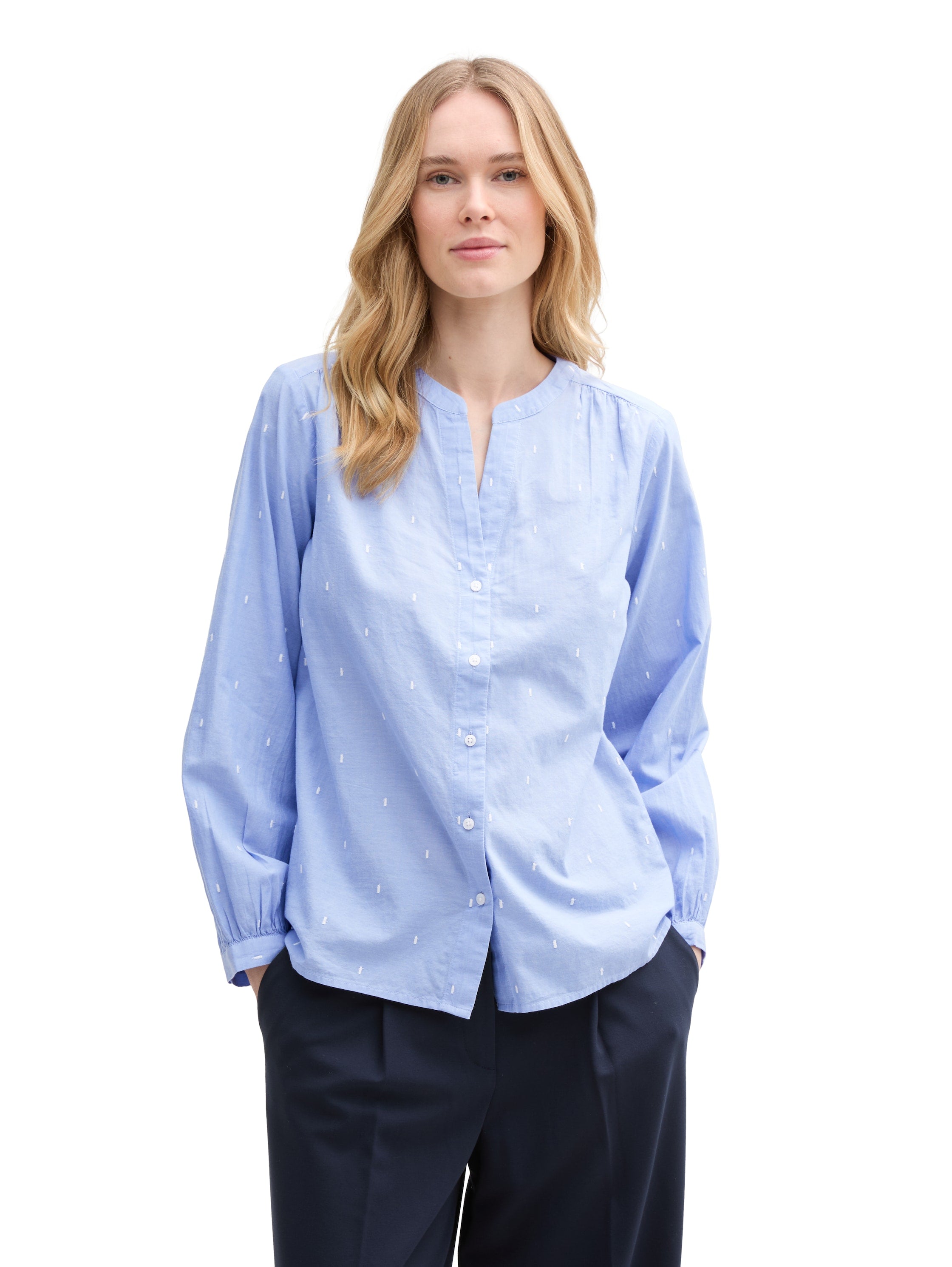 Tom Tailor Blue Blouse With Pattern