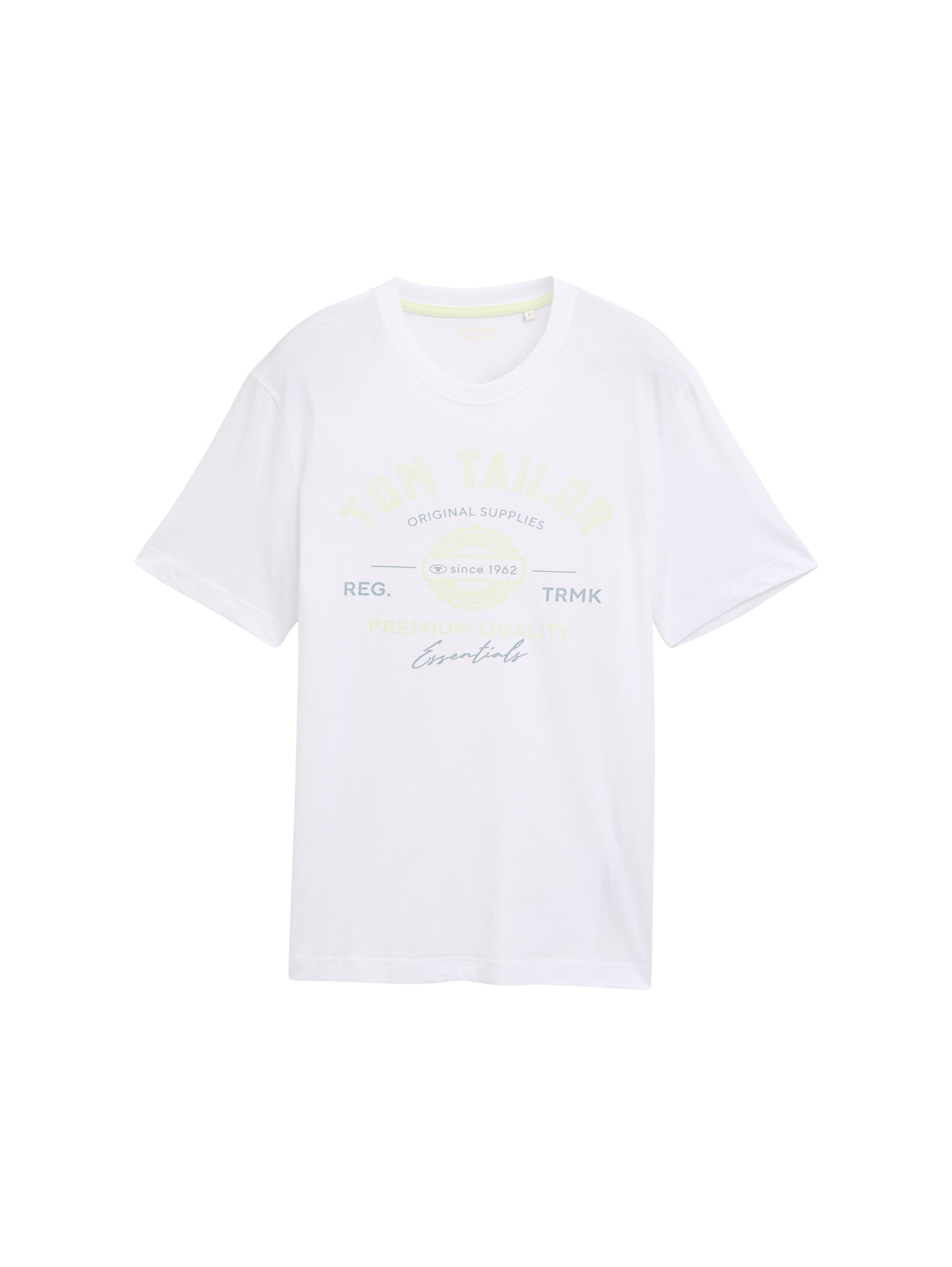 Tom Tailor White T-shirt With Logo Print