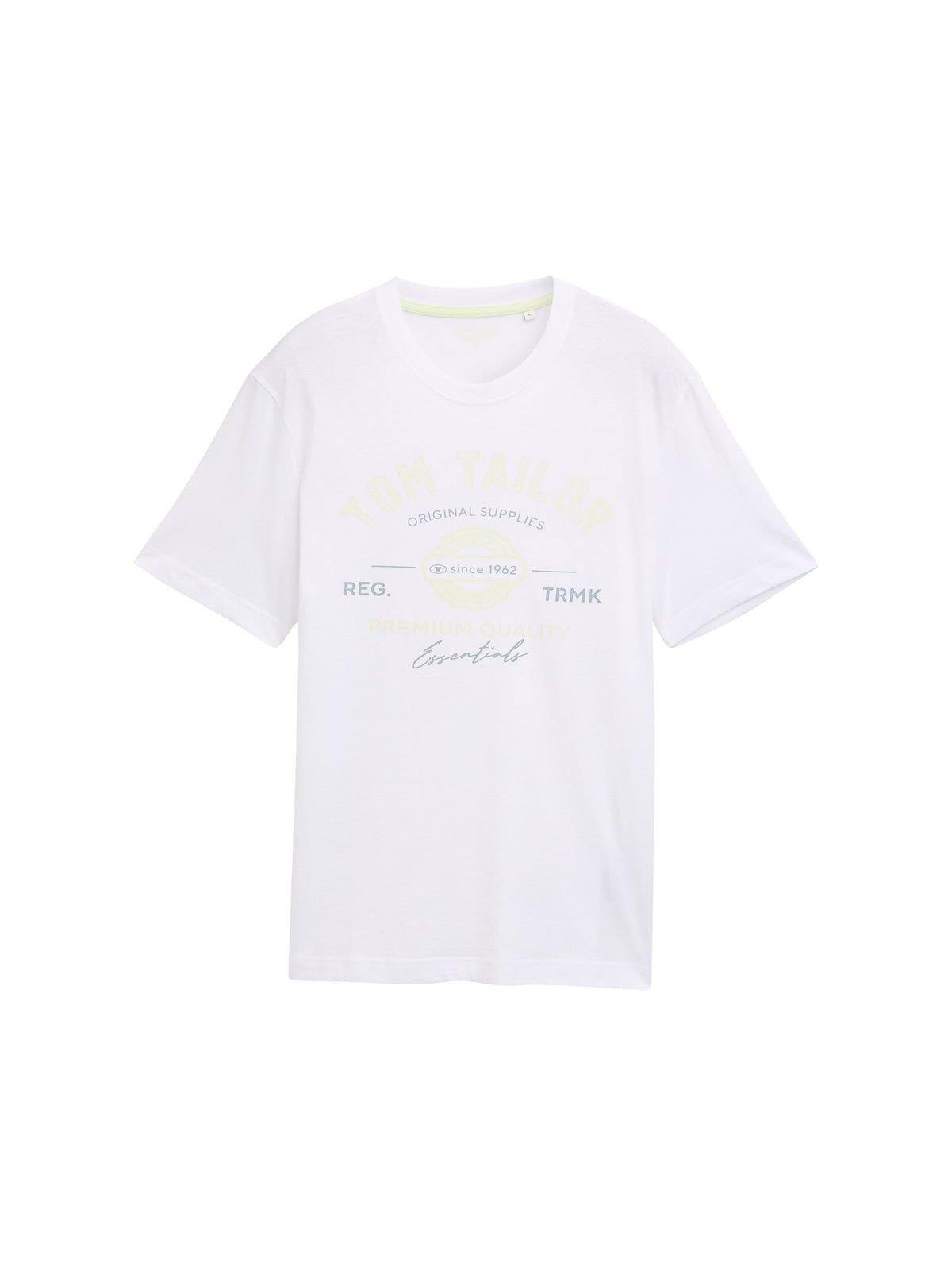 Tom Tailor White T-shirt With Logo Print