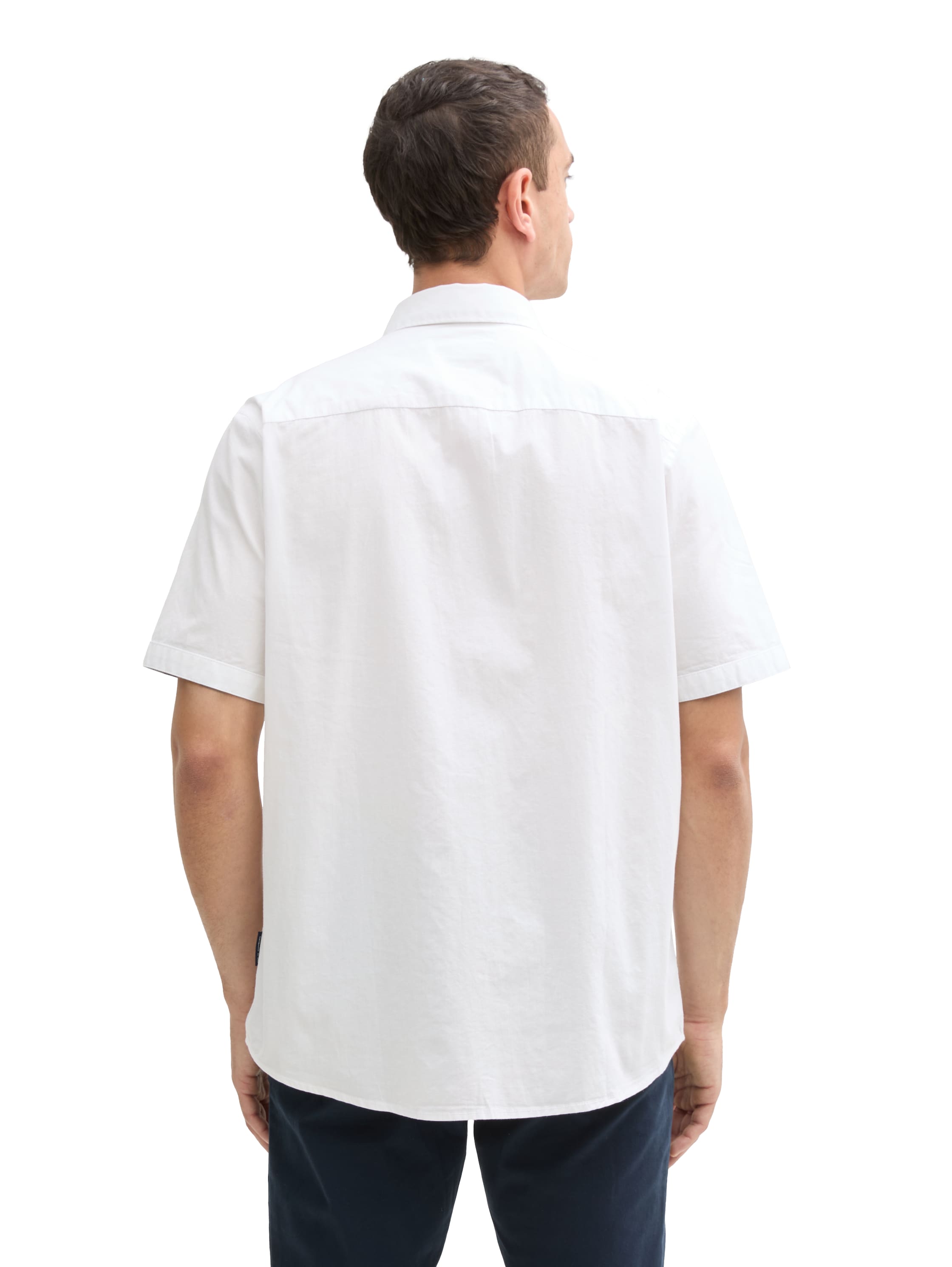 Tom Tailor Short Sleeved White Shirt