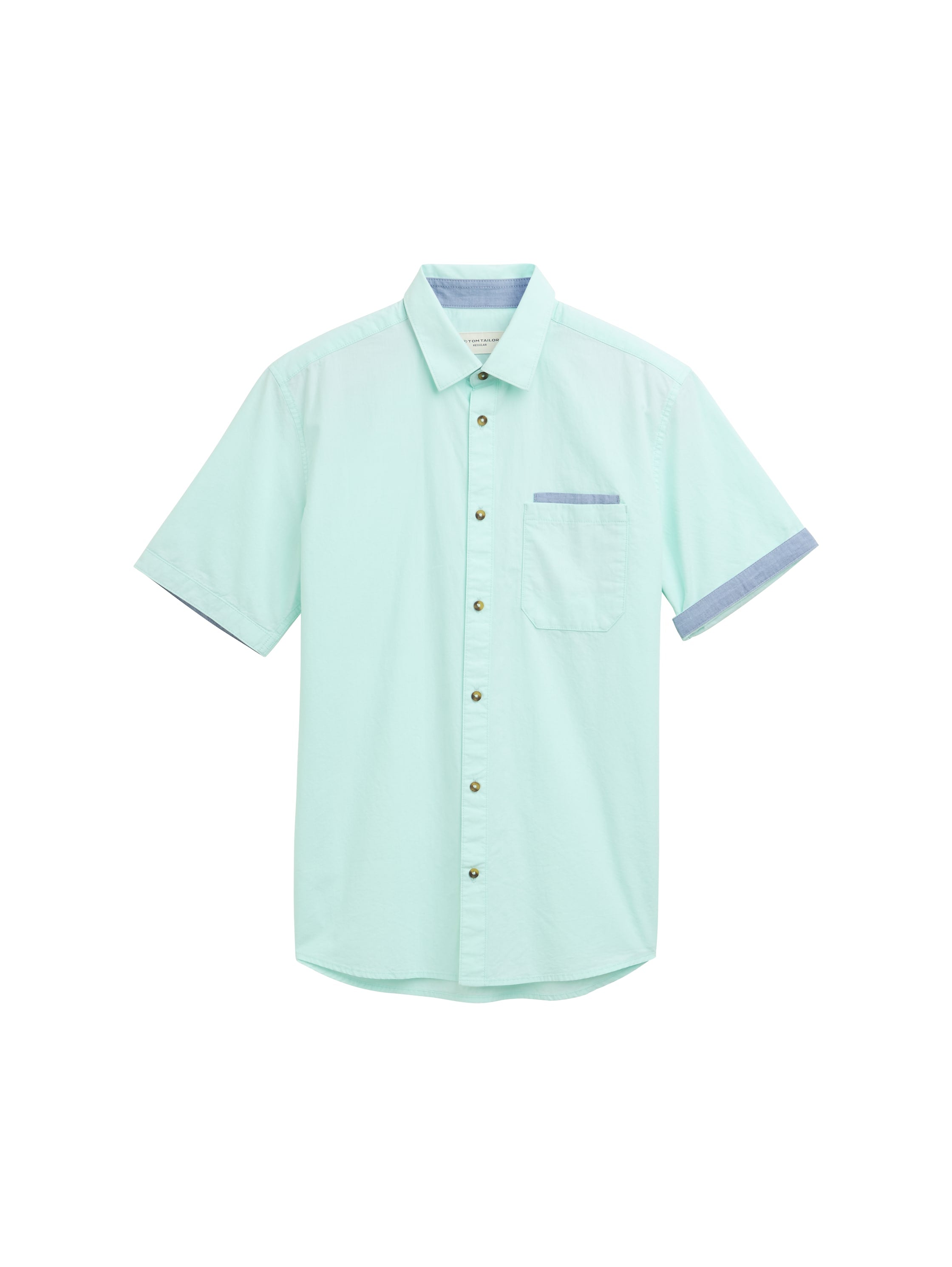 Tom Tailor Short Sleeved Mint Shirt