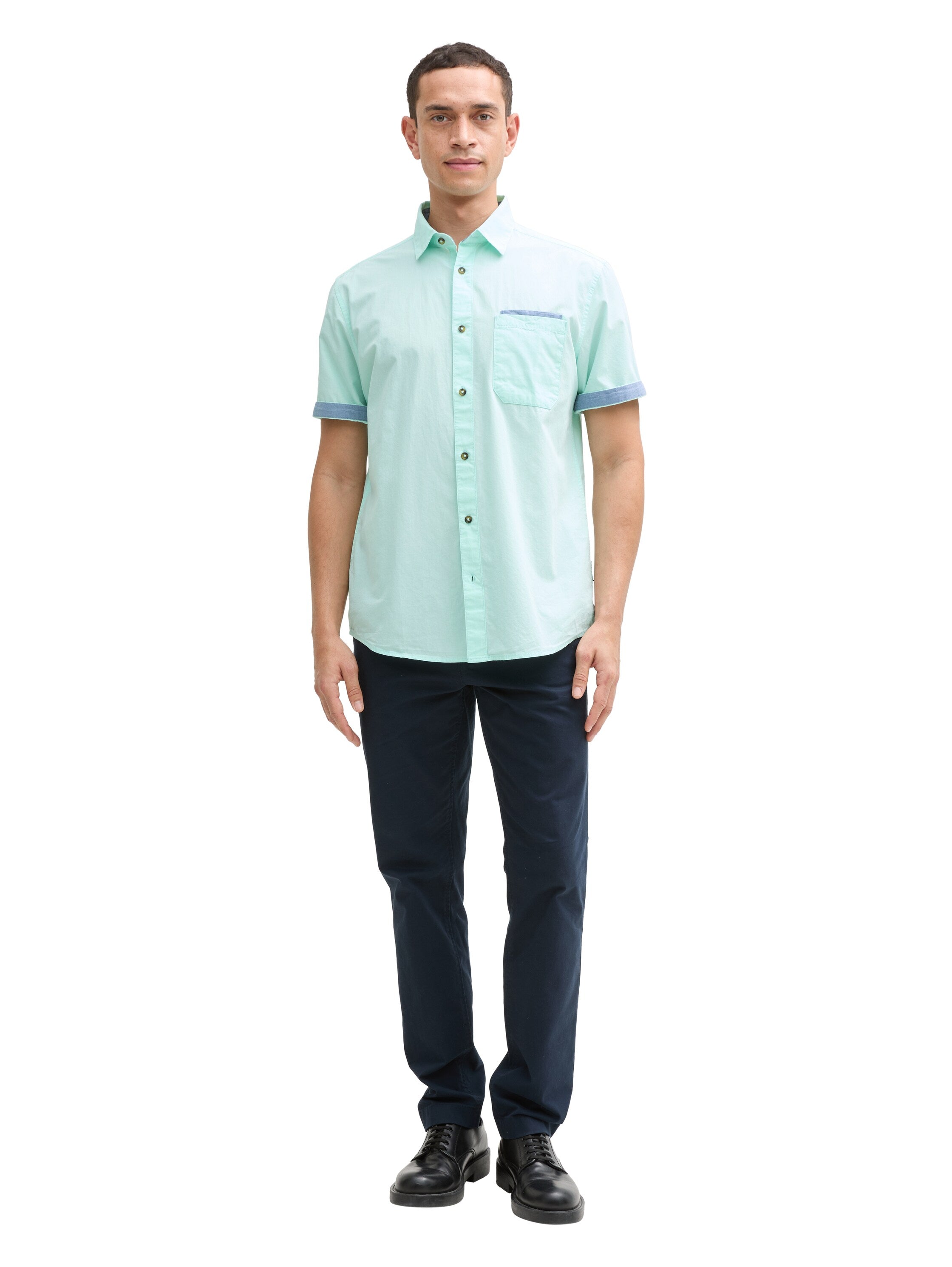 Tom Tailor Short Sleeved Mint Shirt