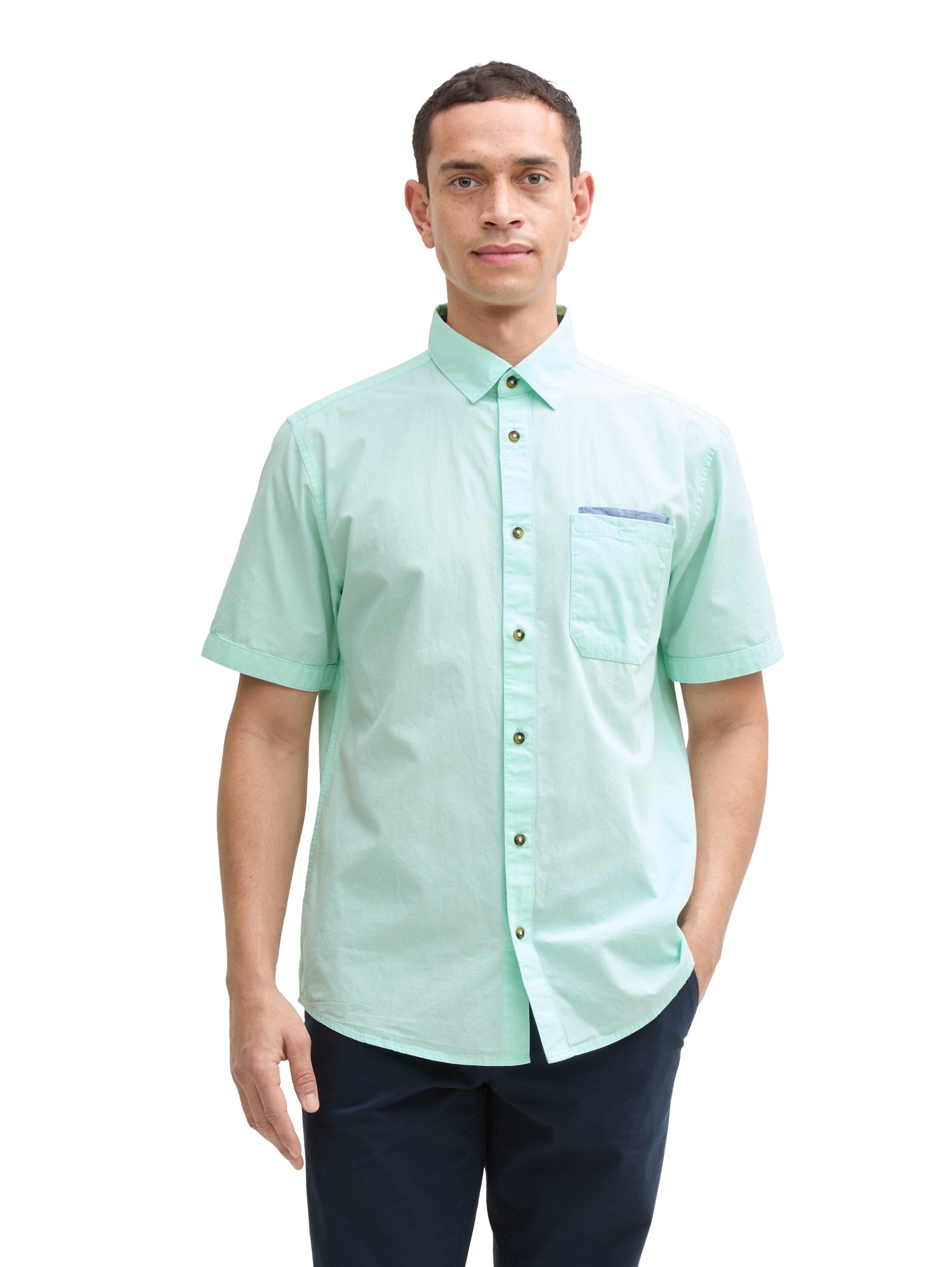 Tom Tailor Short Sleeved Mint Shirt