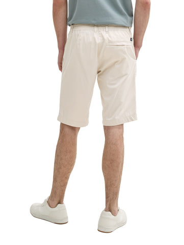 Tom Tailor Beige Short With Zipper & Button To Close