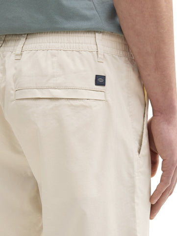 Tom Tailor Beige Short With Zipper & Button To Close
