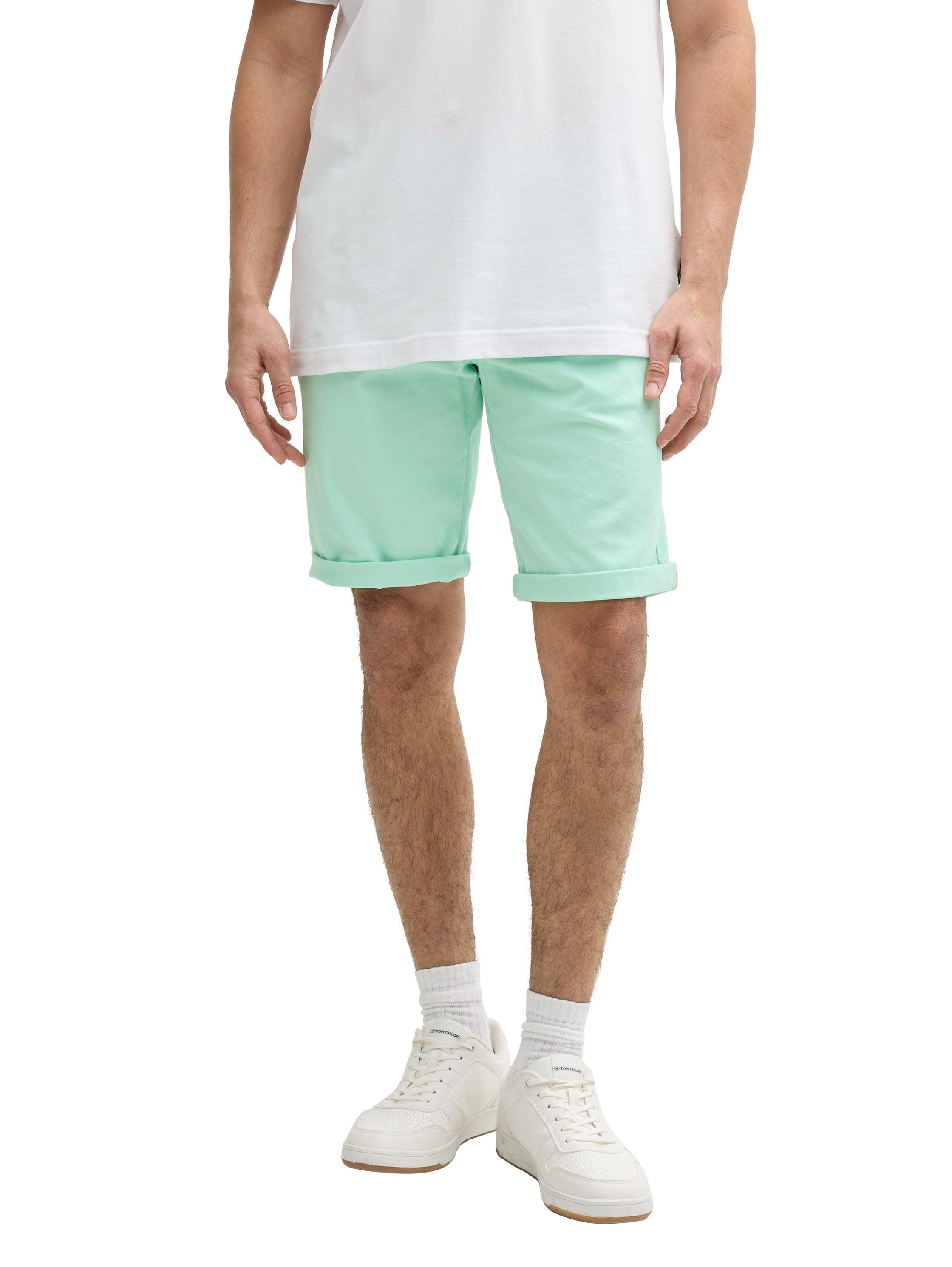 Tom Tailor Bright Mint Green Slim Chino Short