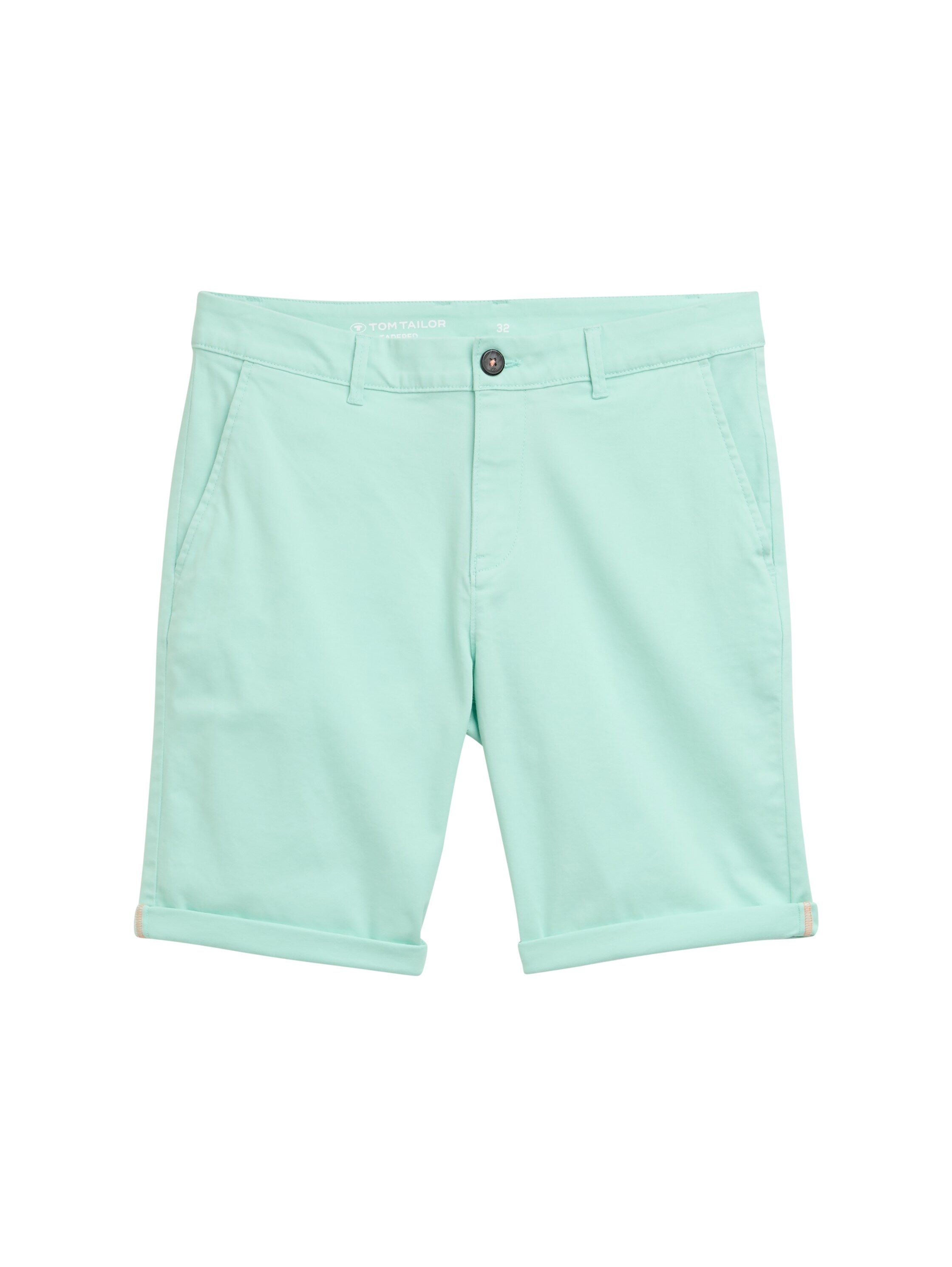 Tom Tailor Bright Mint Green Slim Chino Short