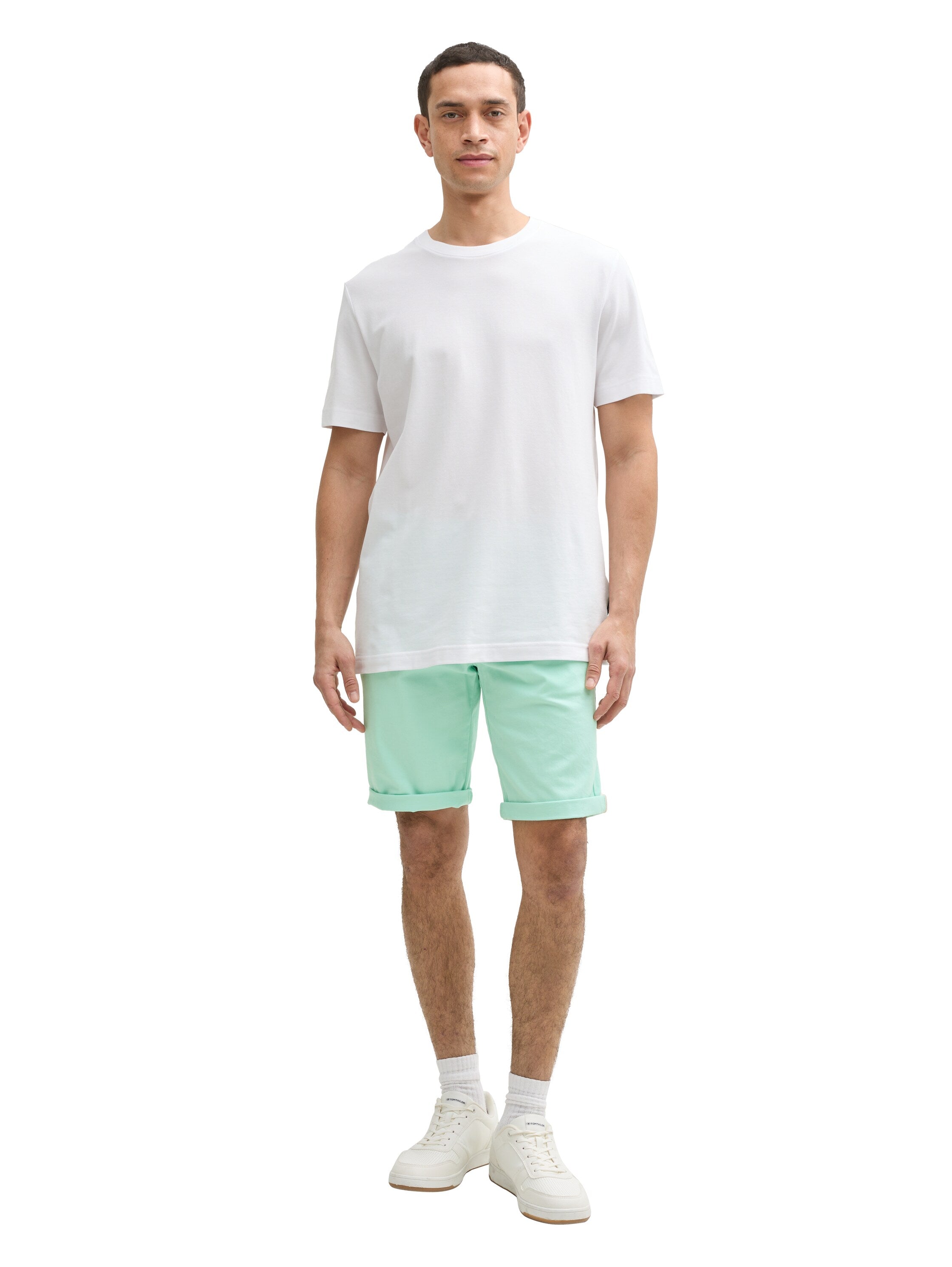 Tom Tailor Bright Mint Green Slim Chino Short