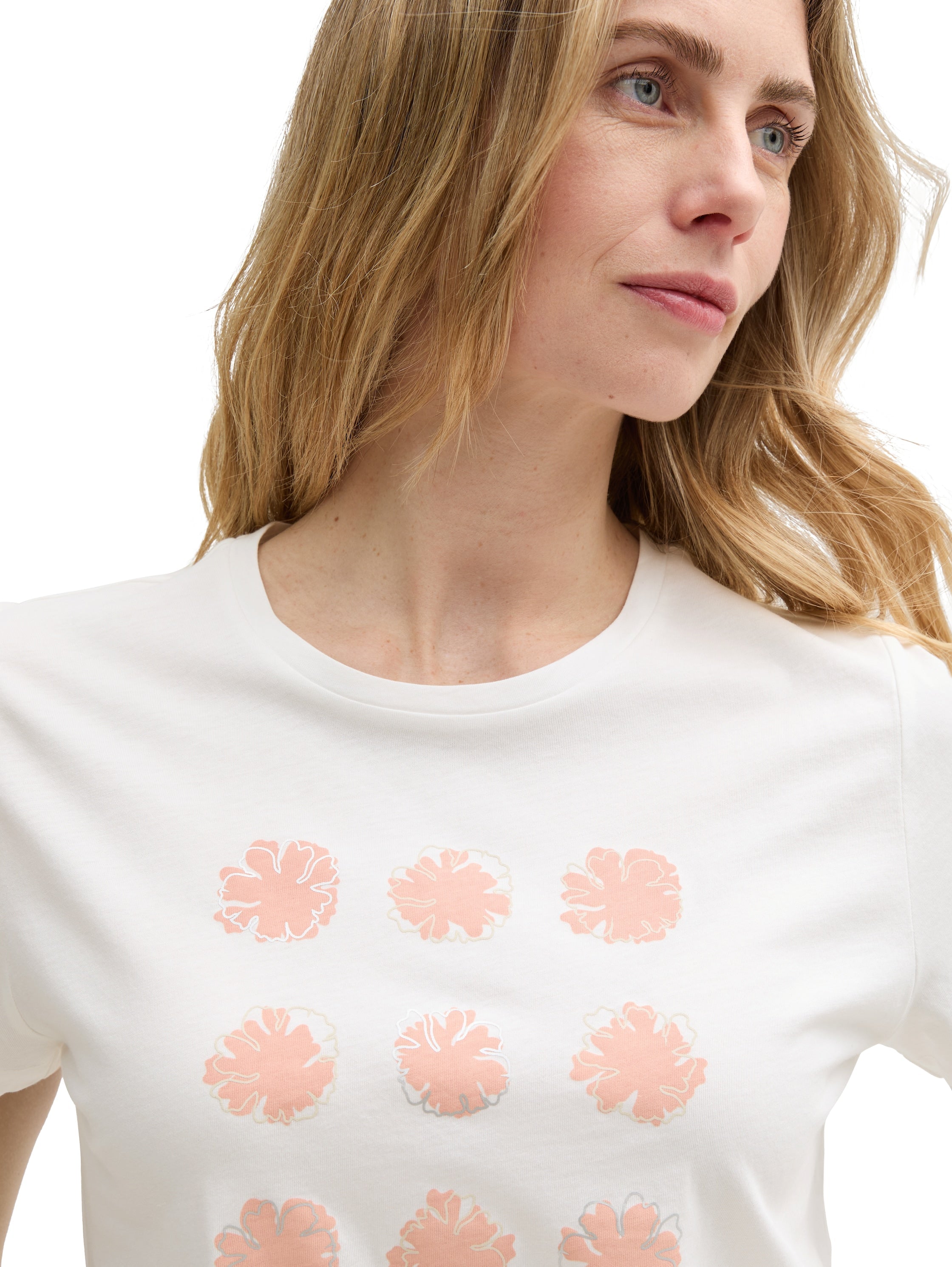 Tom Tailor White T-Shirt With Print