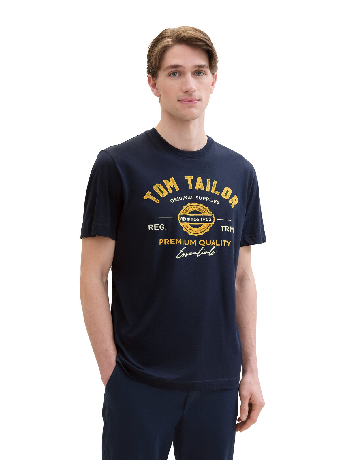 Tom Tailor Dark Blue T-shirt With Logo Print