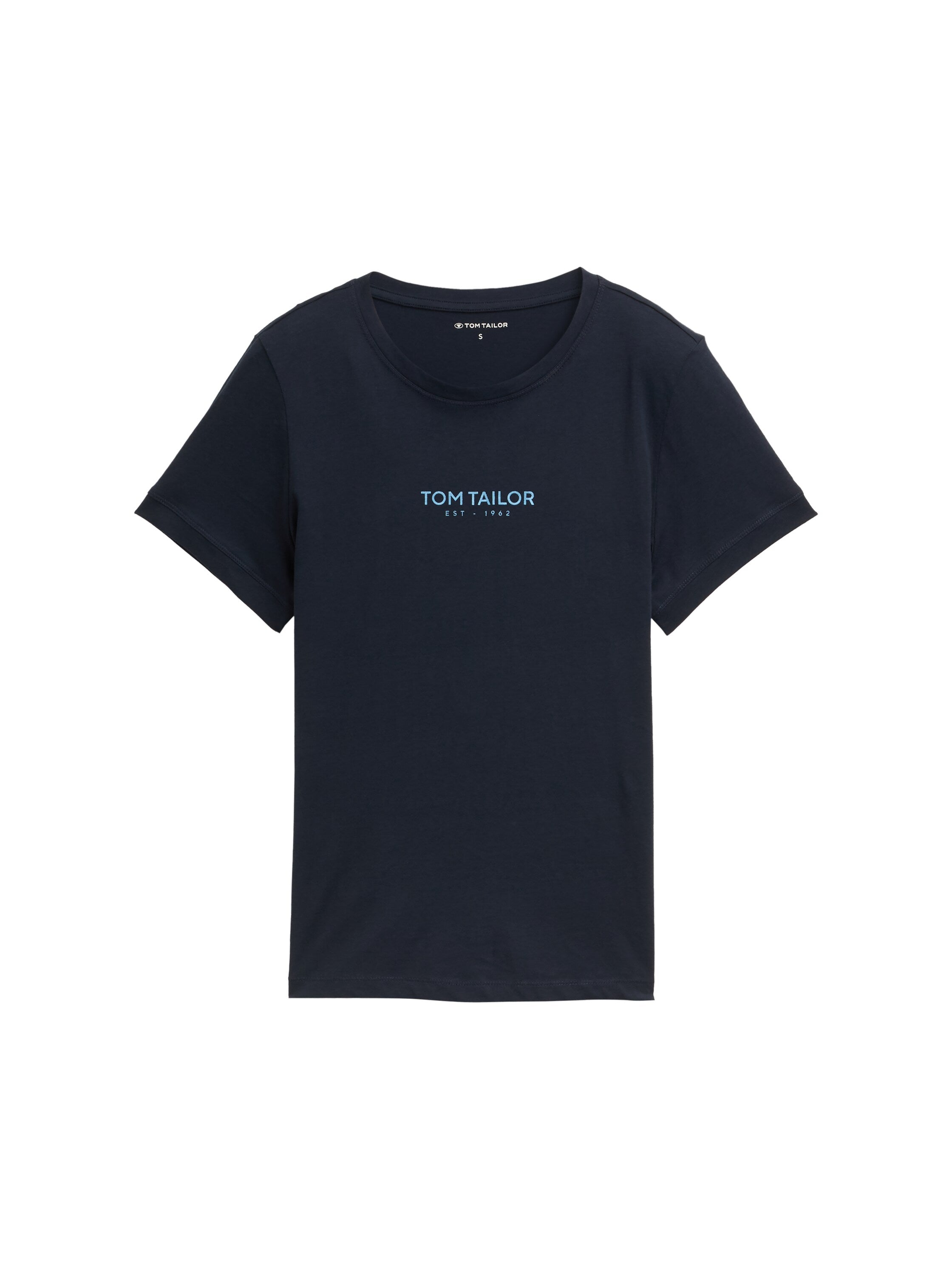 Tom Tailor Navy Crew Neck T-shirt With Logo