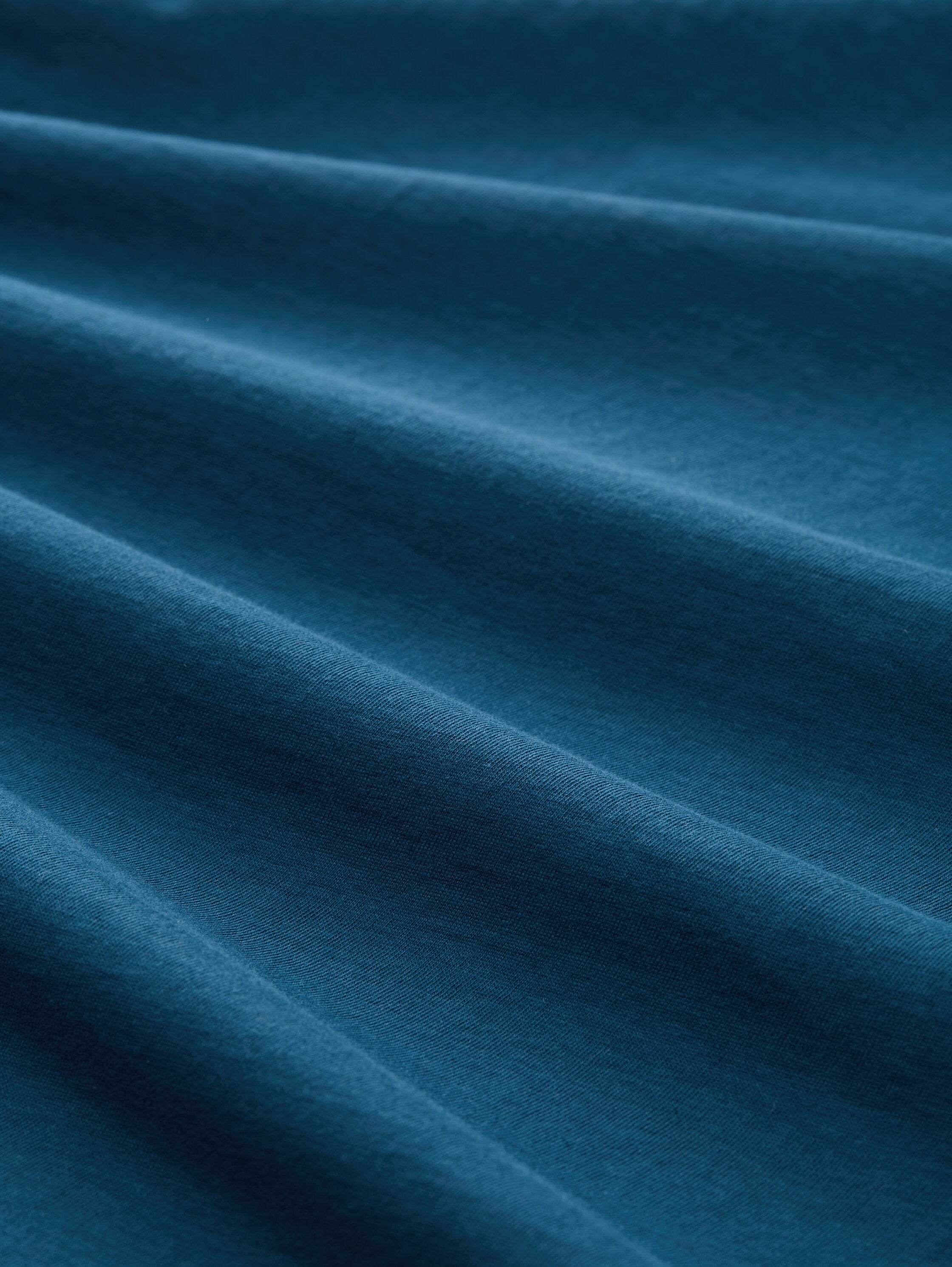 Tom Tailor Blue Petrol Crew Neck T-shirt With Logo