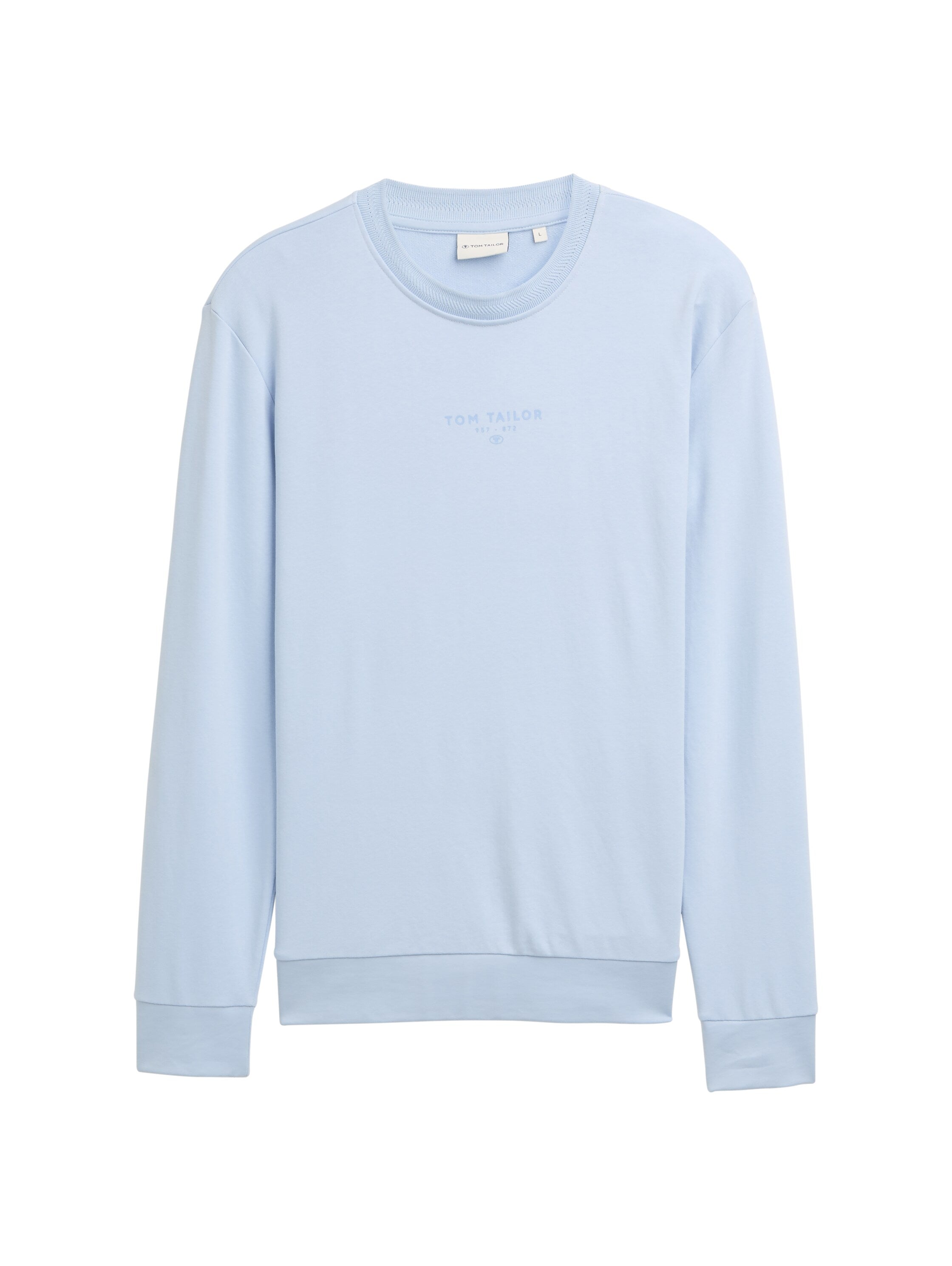 Tom Tailor Cotton Blue Round Neck Sweater