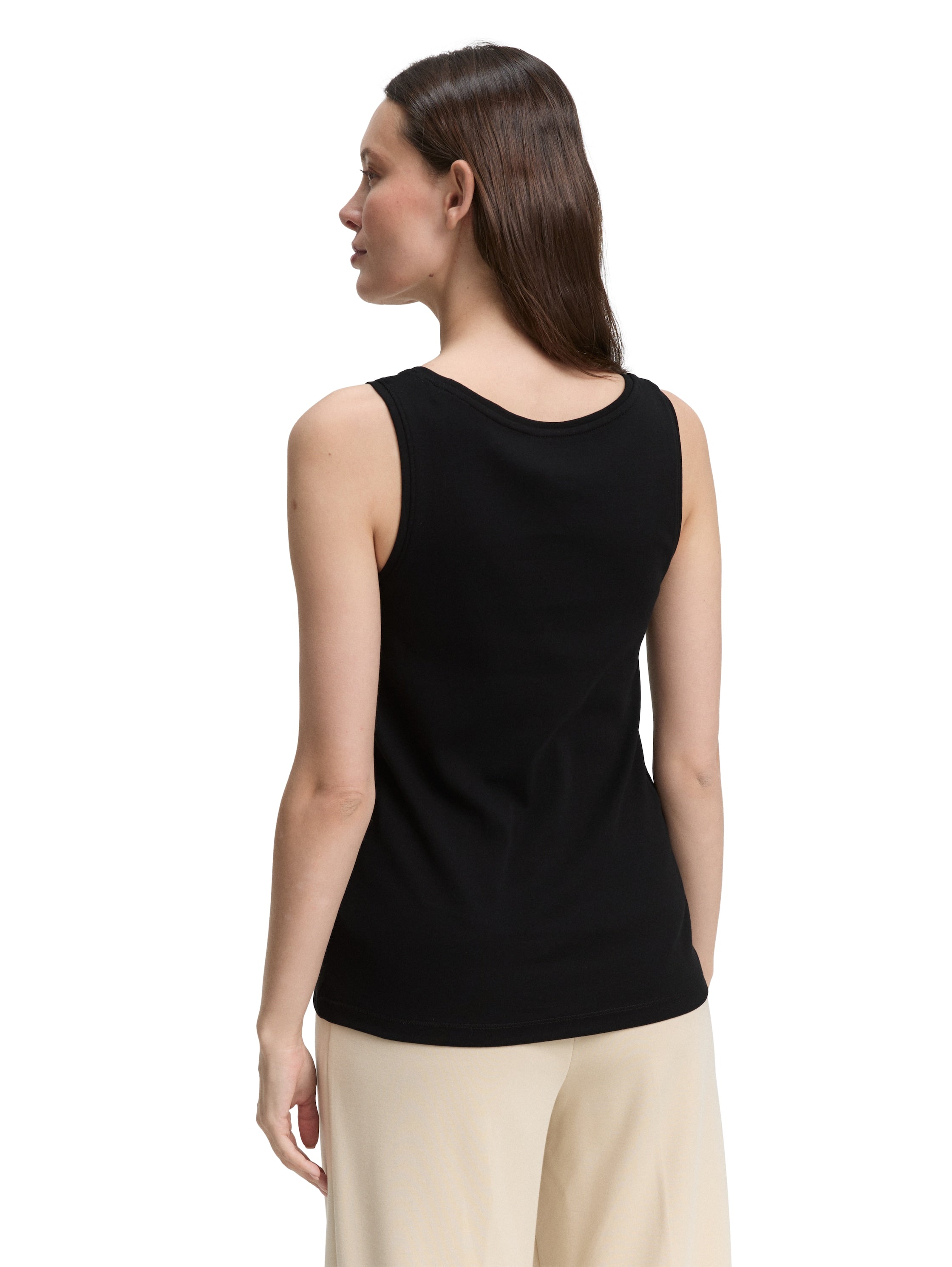 Tom Tailor Crew Neck Black Basic T-shirt