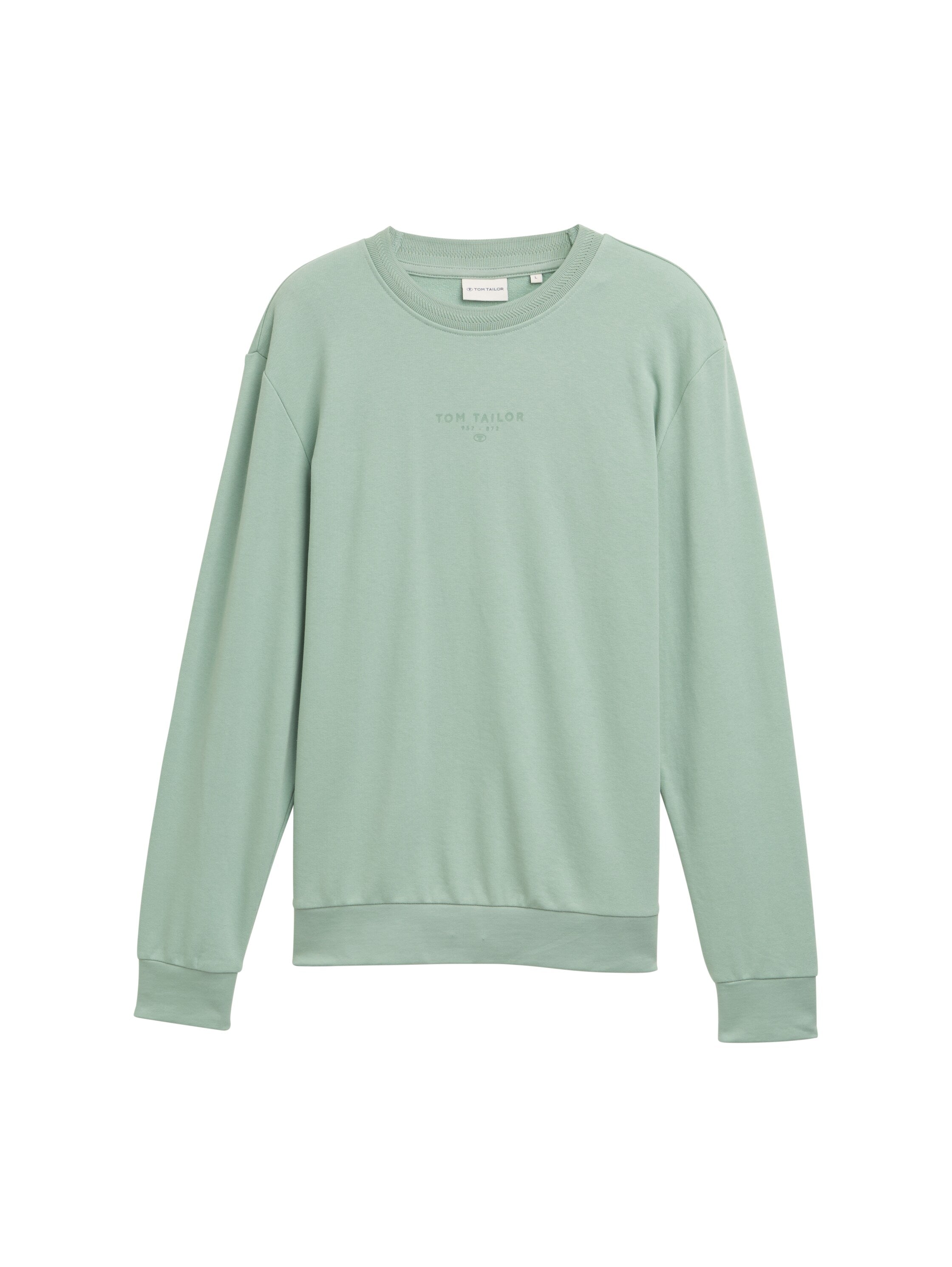 Tom Tailor Cotton Mint Round Neck Sweater