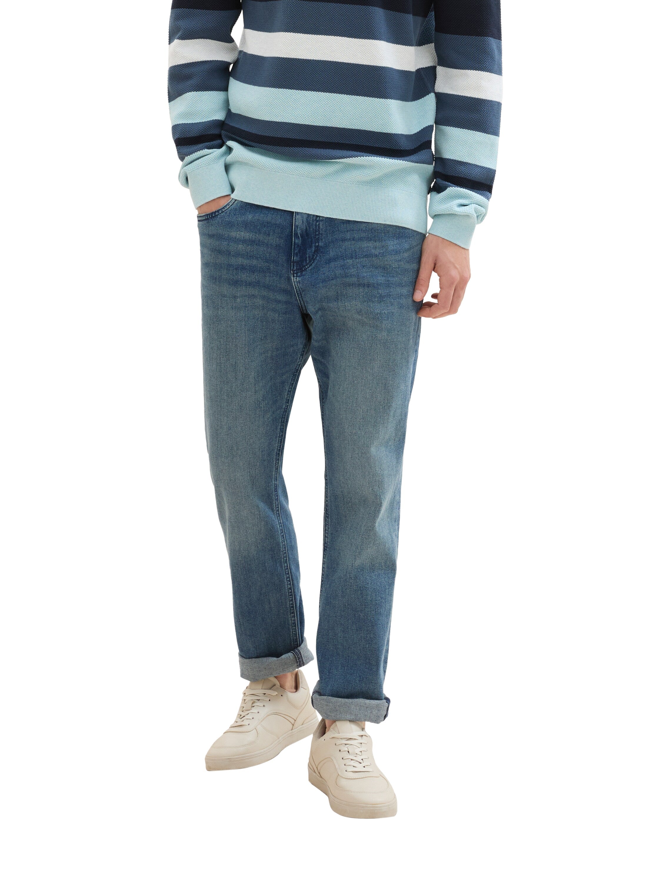 Tom Tailor Blue Regular Slim Jeans With Stretch