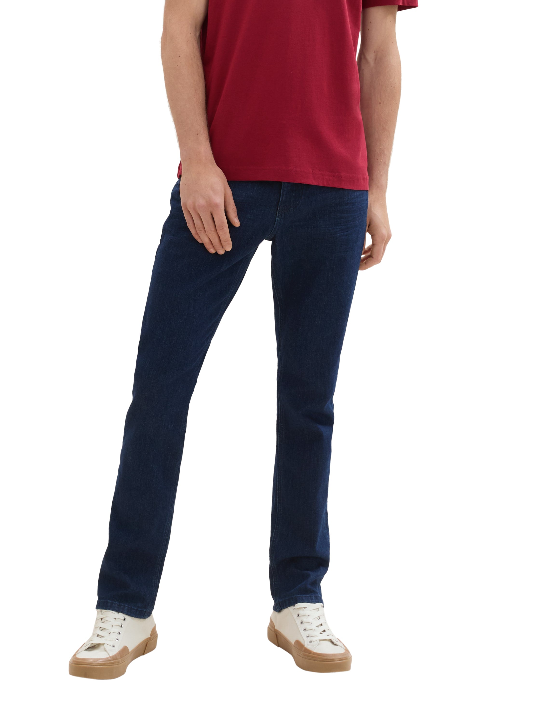 Tom Tailor Dark Blue Regular Slim Jeans With Stretch