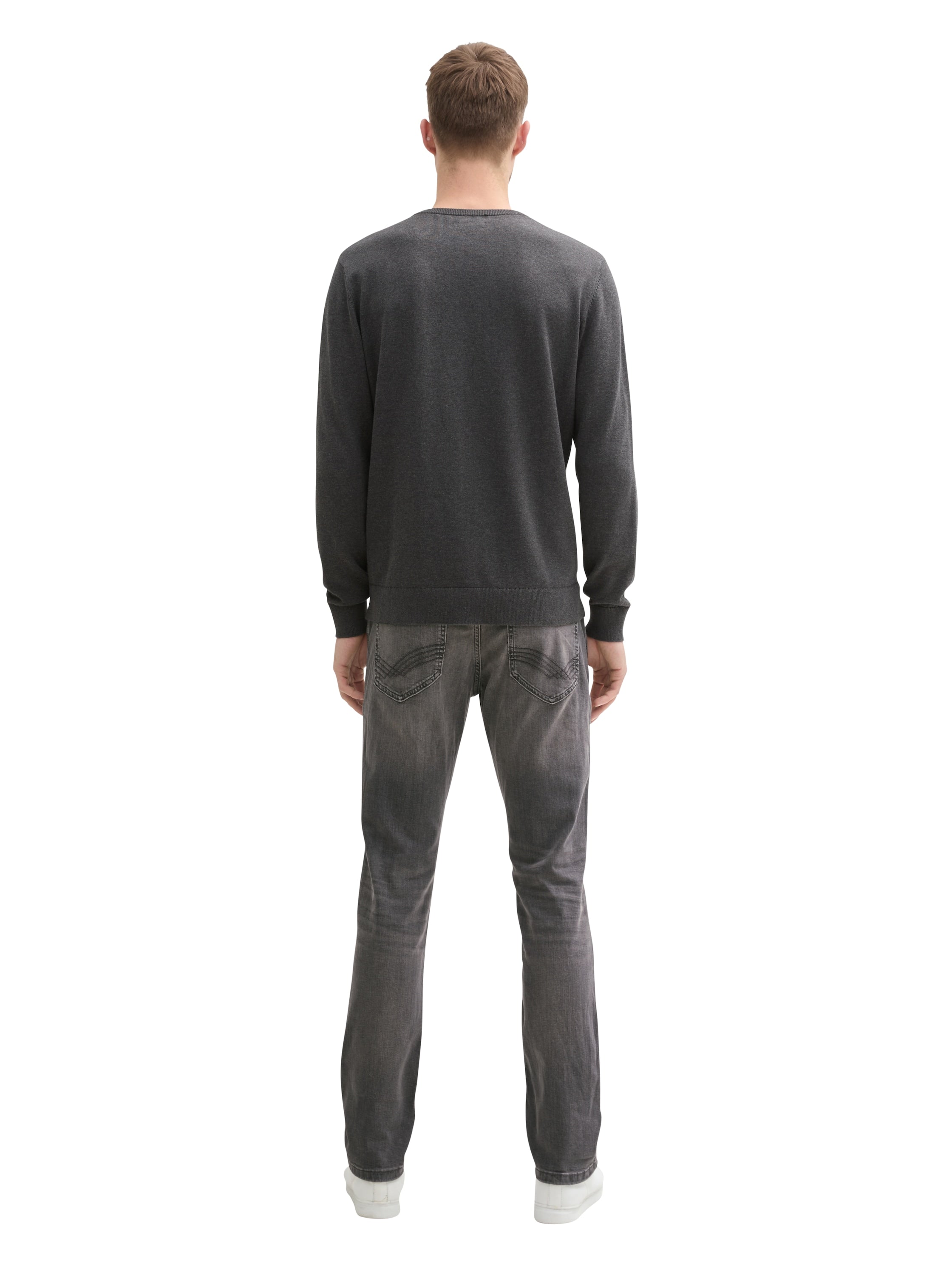 Tom Tailor Light Grey Washed Regular Slim Jeans With Stretch