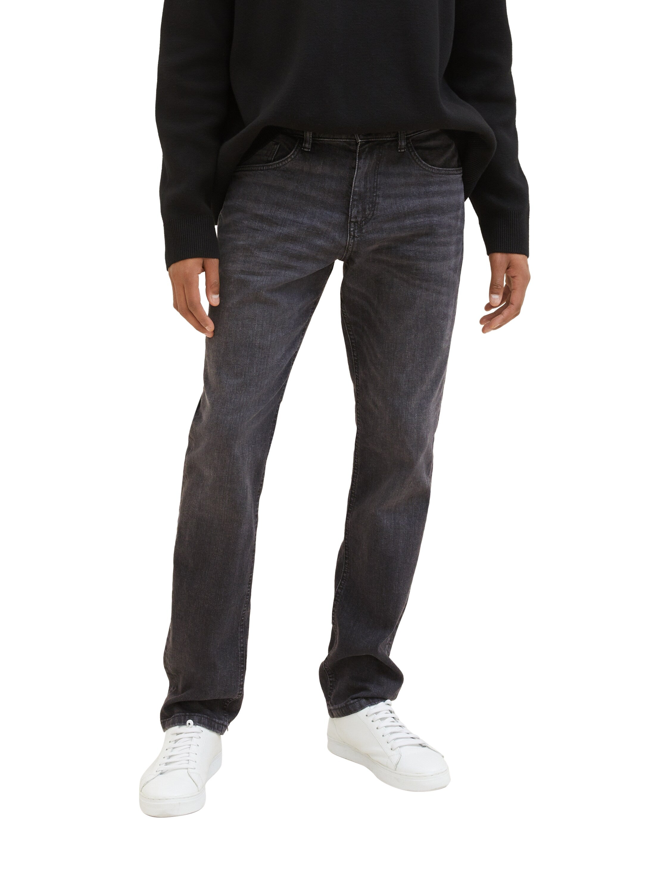 Tom Tailor Grey Washed Regular Slim Jeans With Stretch