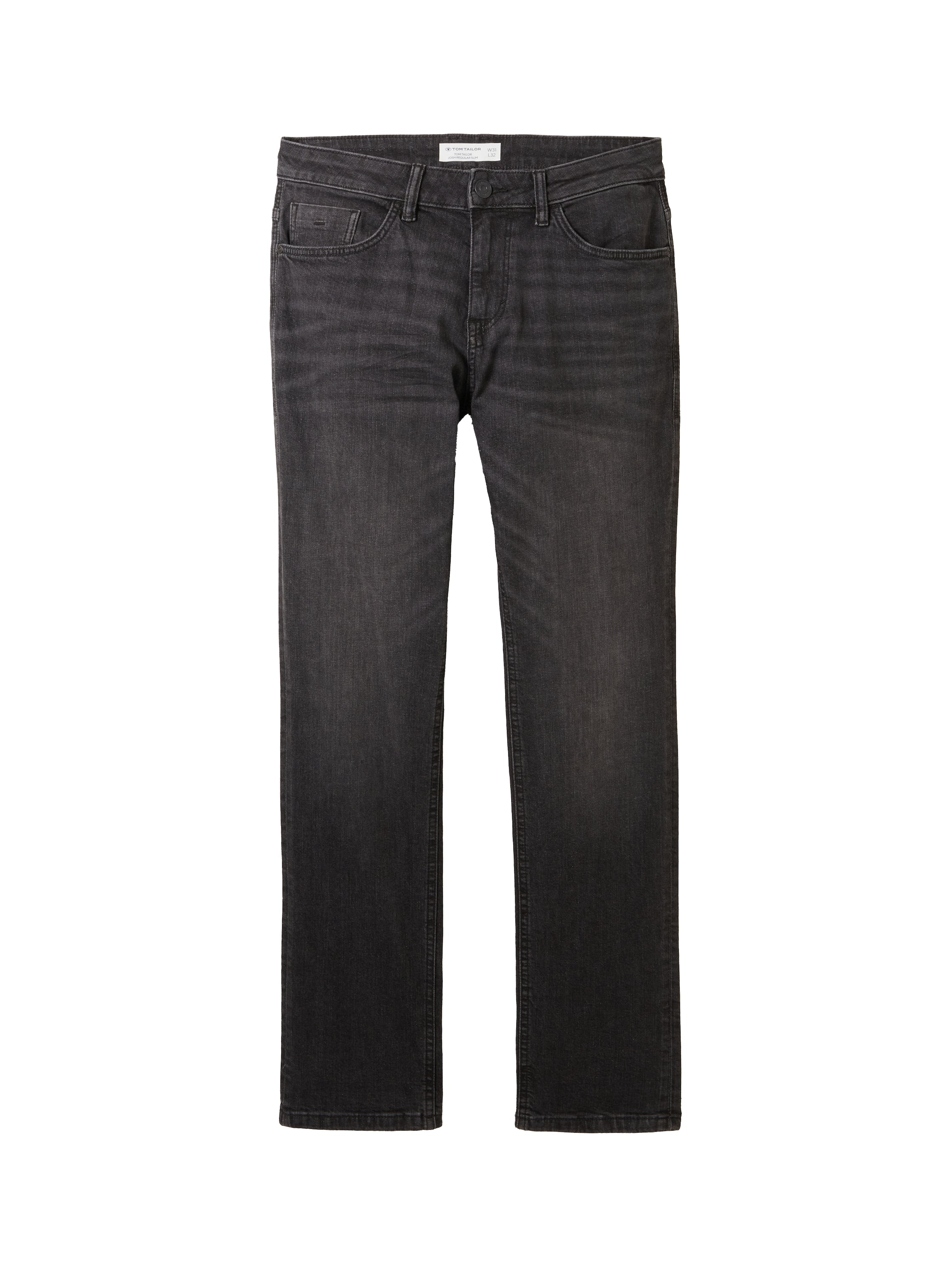 Tom Tailor Grey Washed Regular Slim Jeans With Stretch