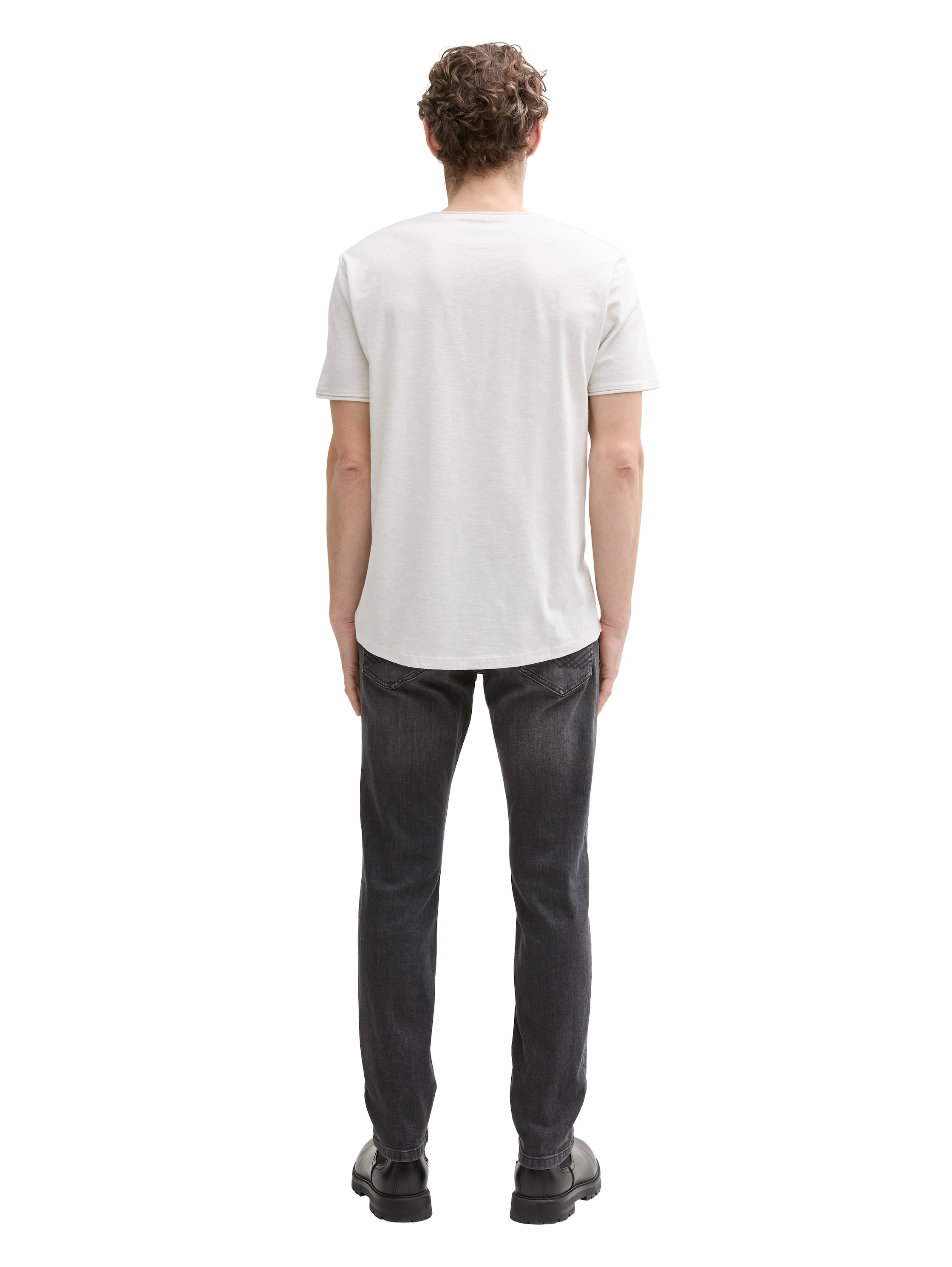 Tom Tailor Used Dark Stone Black Denim Regular Fit Jeans